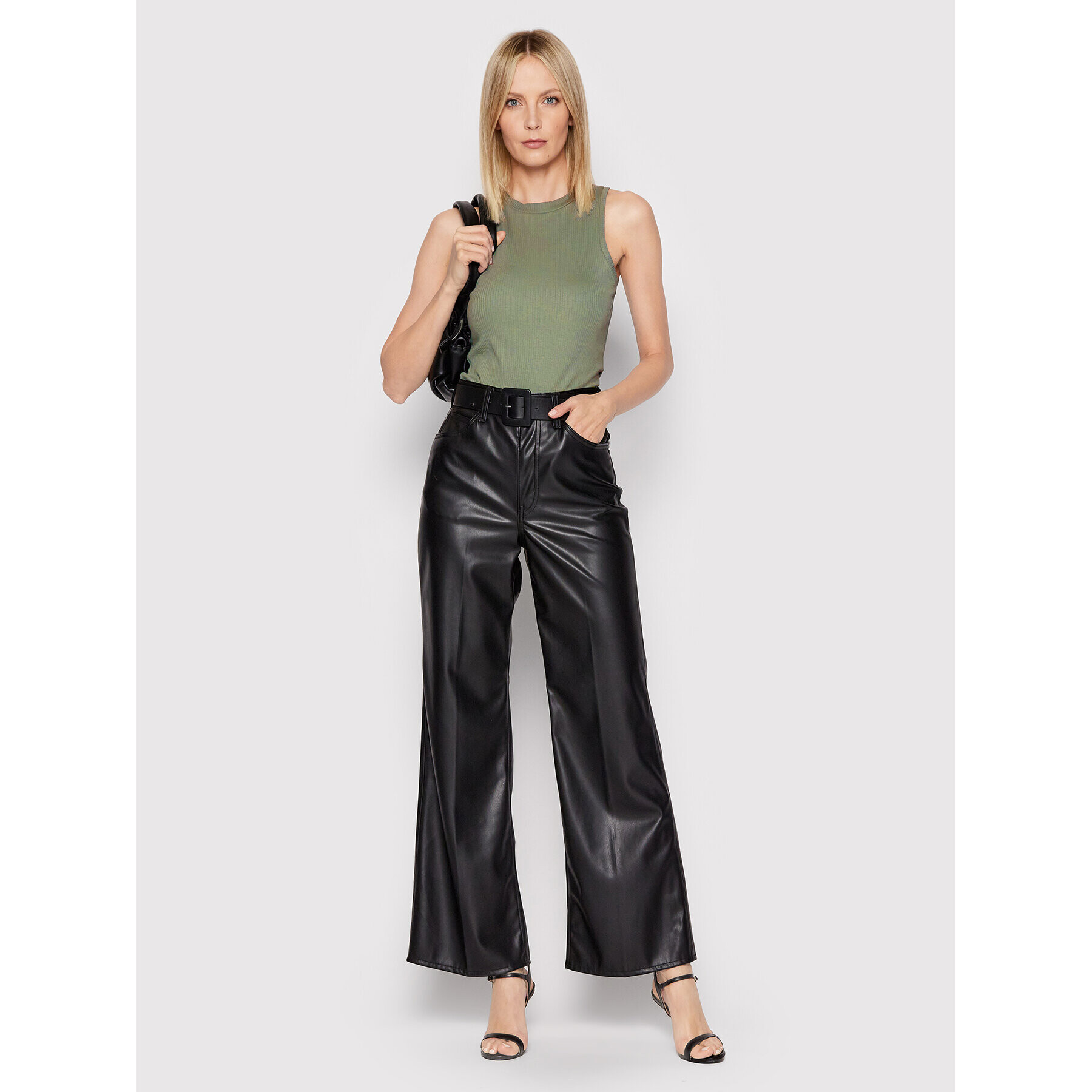 Vero Moda топ Lavender 10230435 Зелен Slim Fit - Pepit.bg