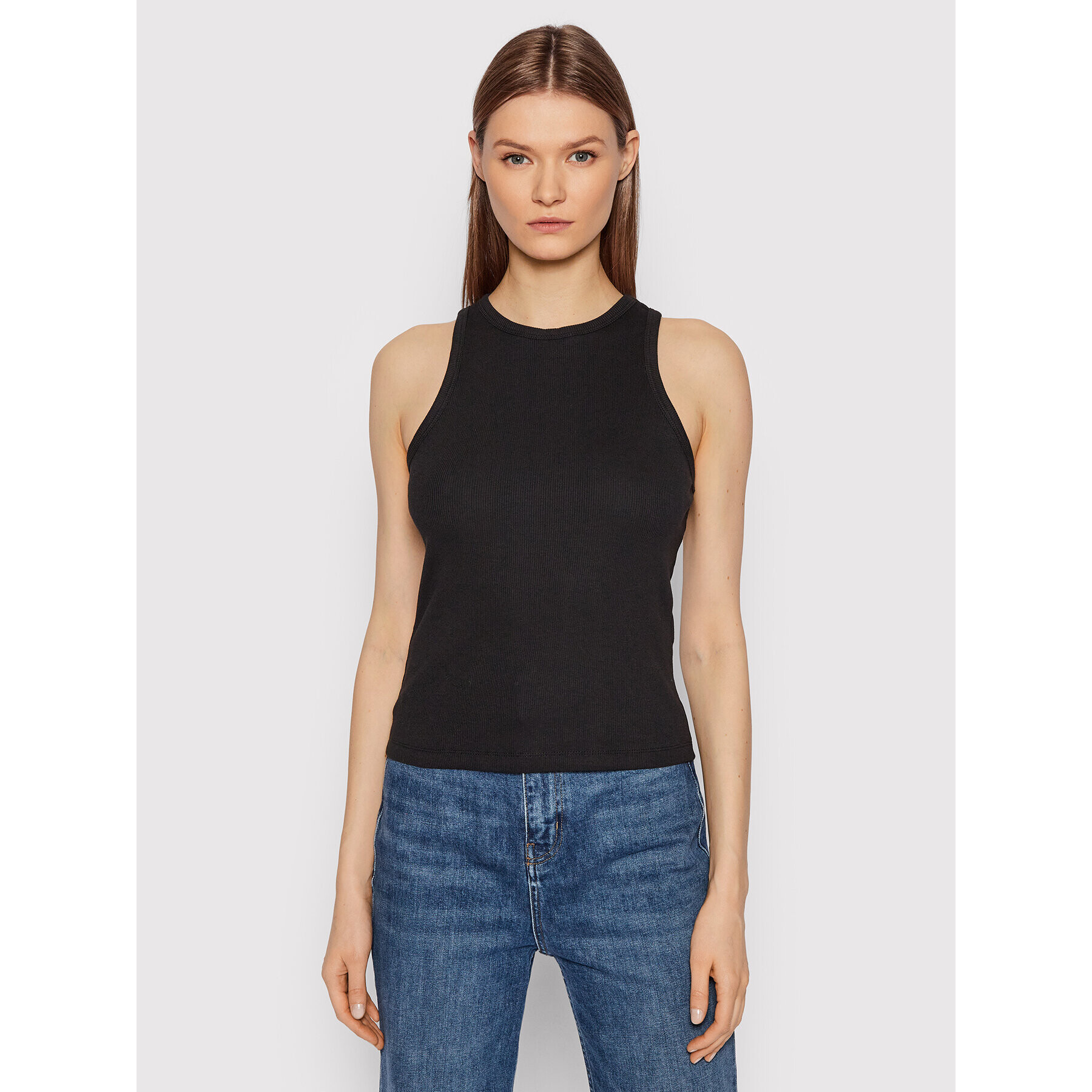 Vero Moda топ Serenety 10257829 Черен Slim Fit - Pepit.bg