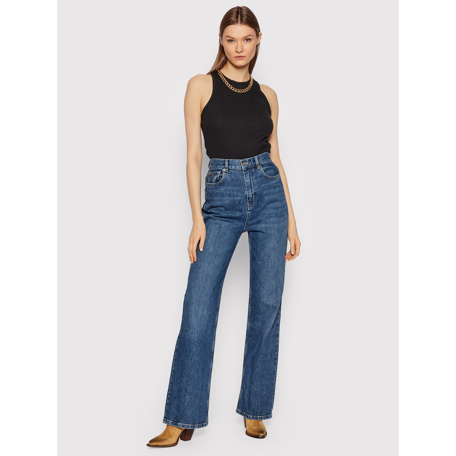Vero Moda топ Serenety 10257829 Черен Slim Fit - Pepit.bg