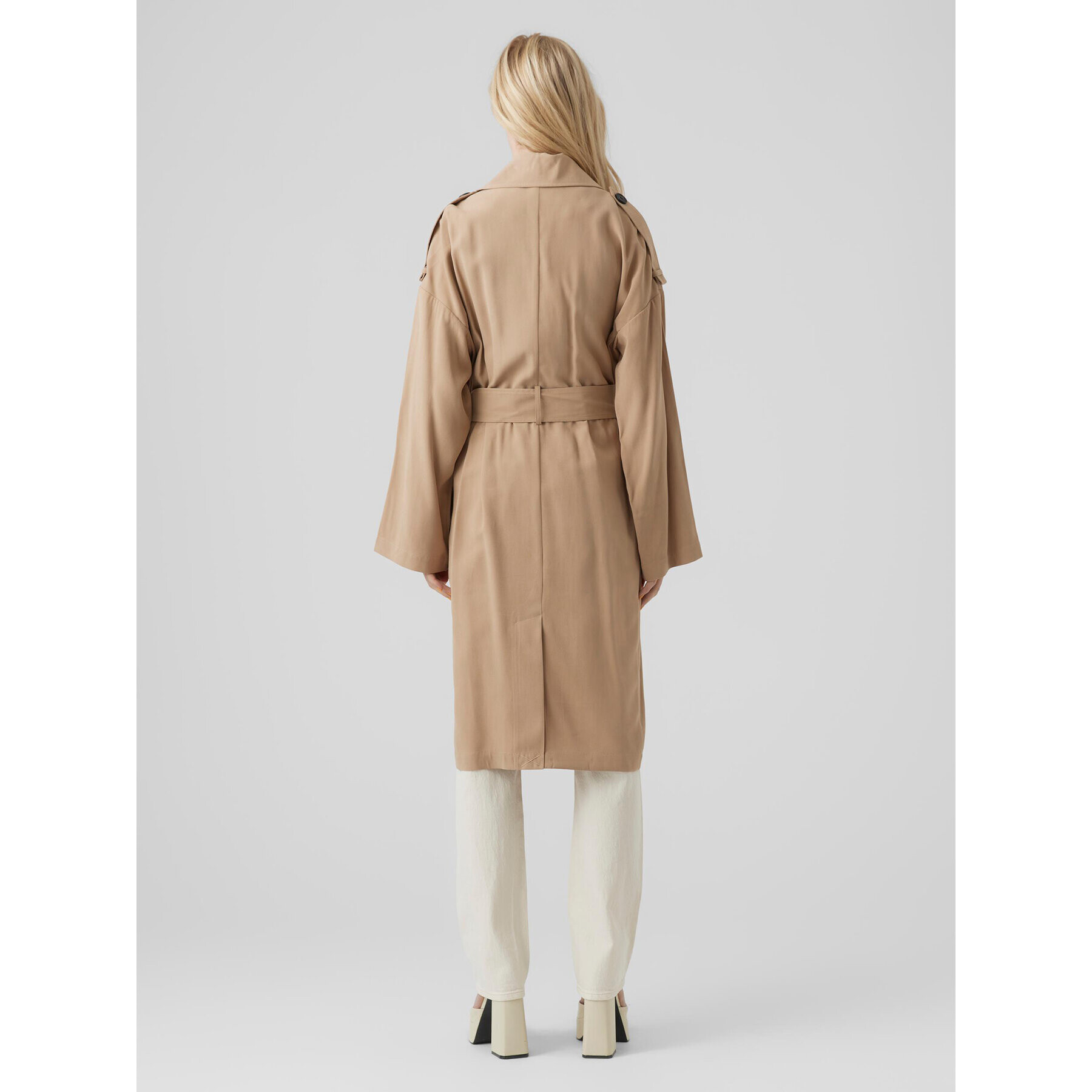 Vero Moda Тренч Bella 10252979 Бежов Relaxed Fit - Pepit.bg