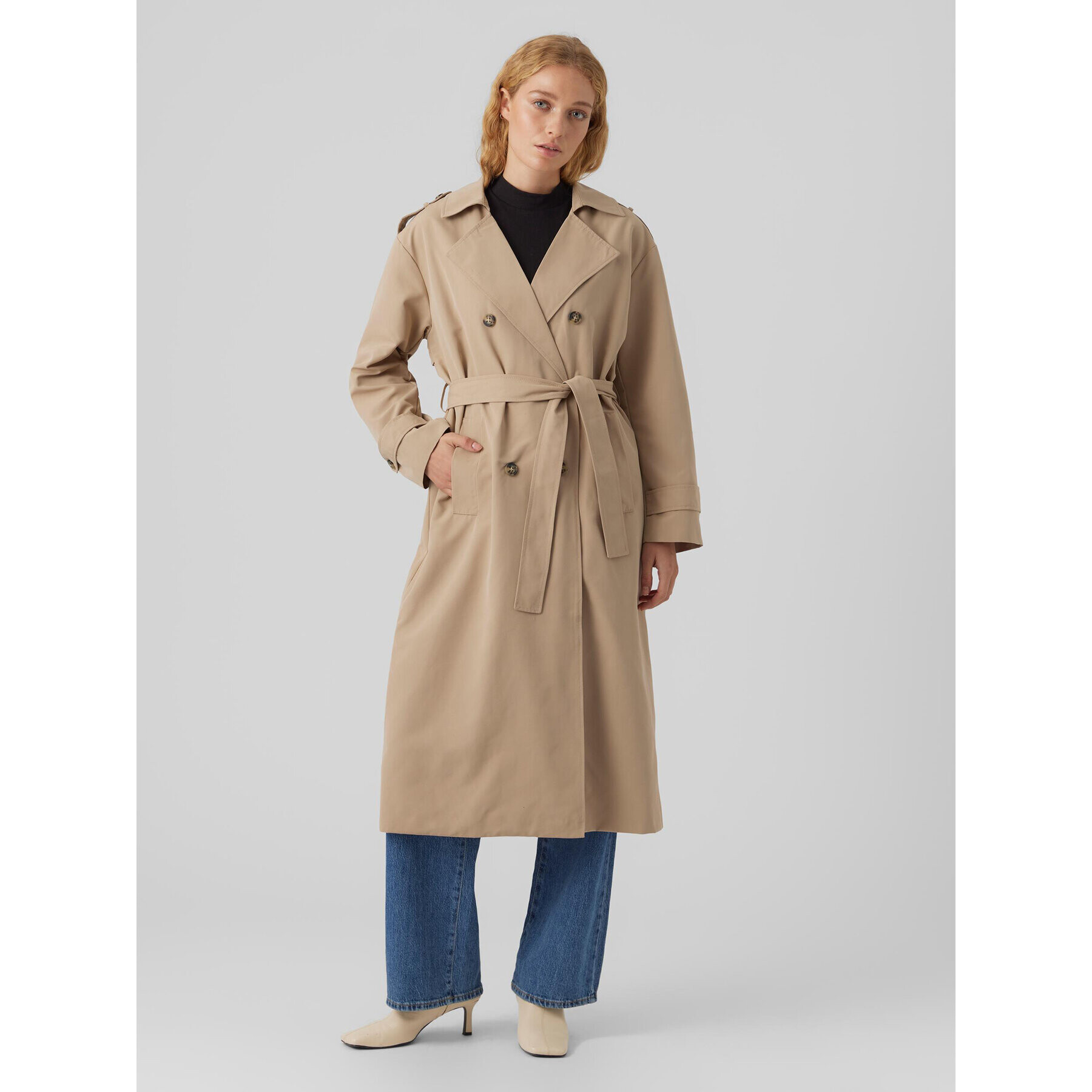 Vero Moda Тренч Chloe 10278917 Бежов Regular Fit - Pepit.bg