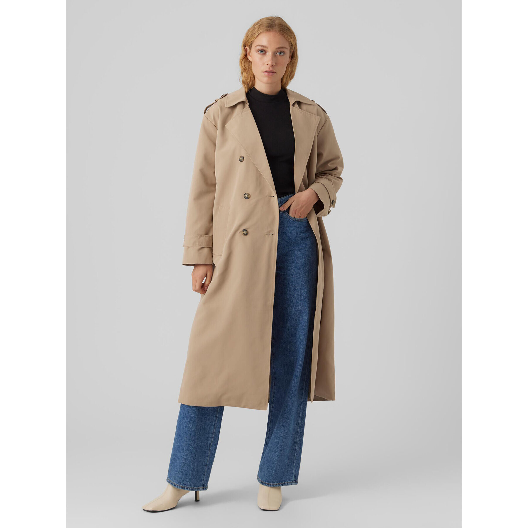 Vero Moda Тренч Chloe 10278917 Бежов Regular Fit - Pepit.bg