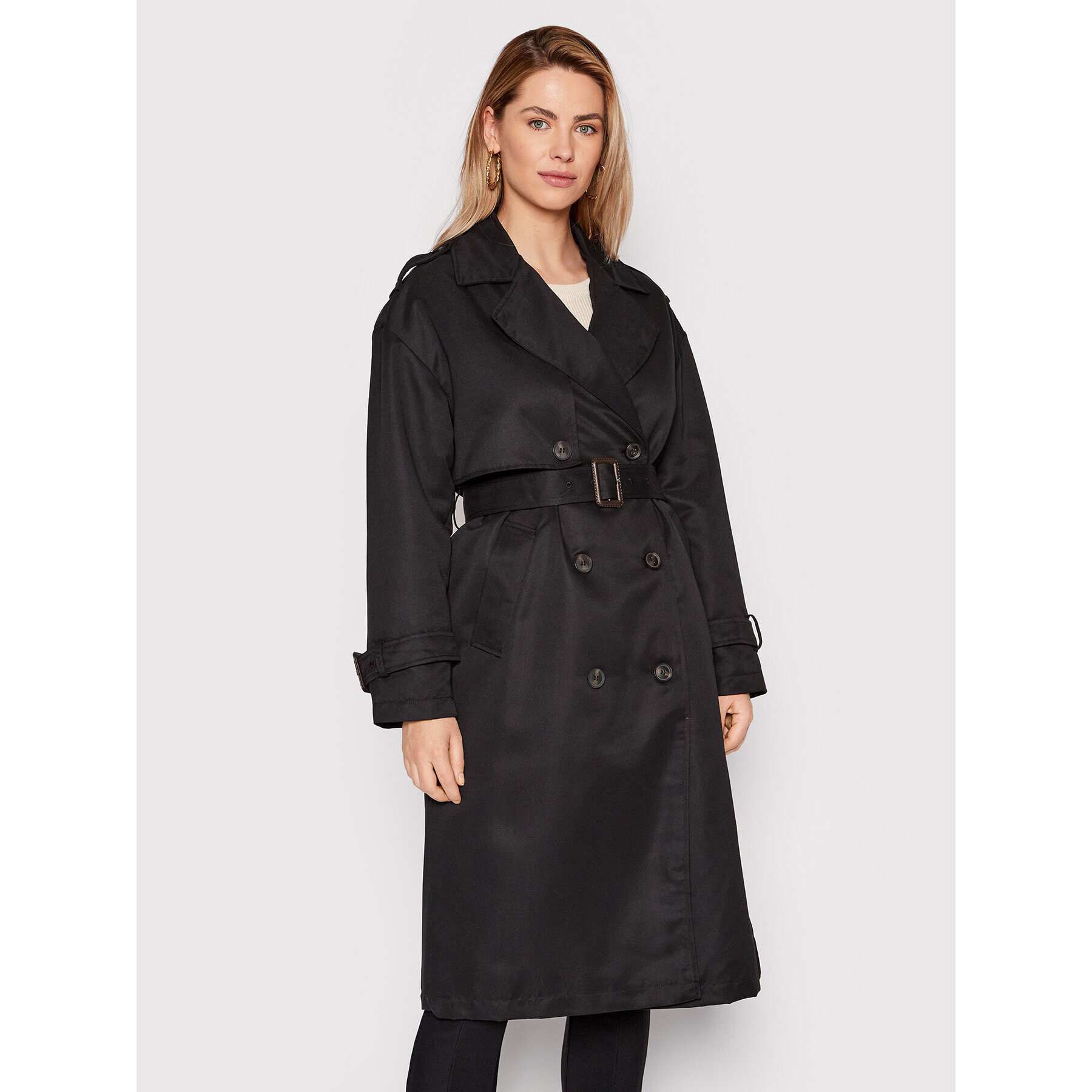 Vero Moda Тренч Arden 10260356 Черен Regular Fit - Pepit.bg