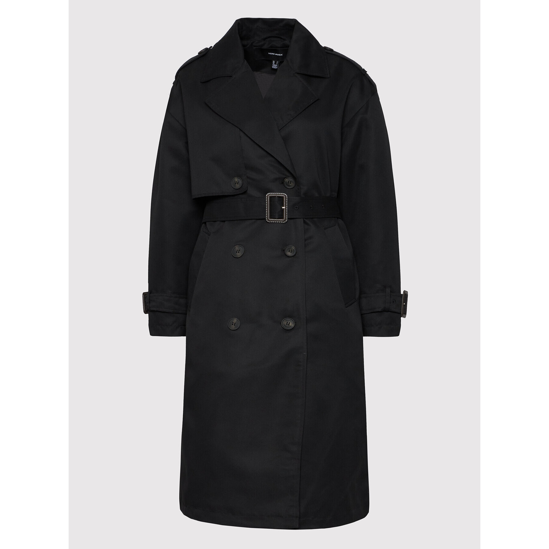 Vero Moda Тренч Arden 10260356 Черен Regular Fit - Pepit.bg