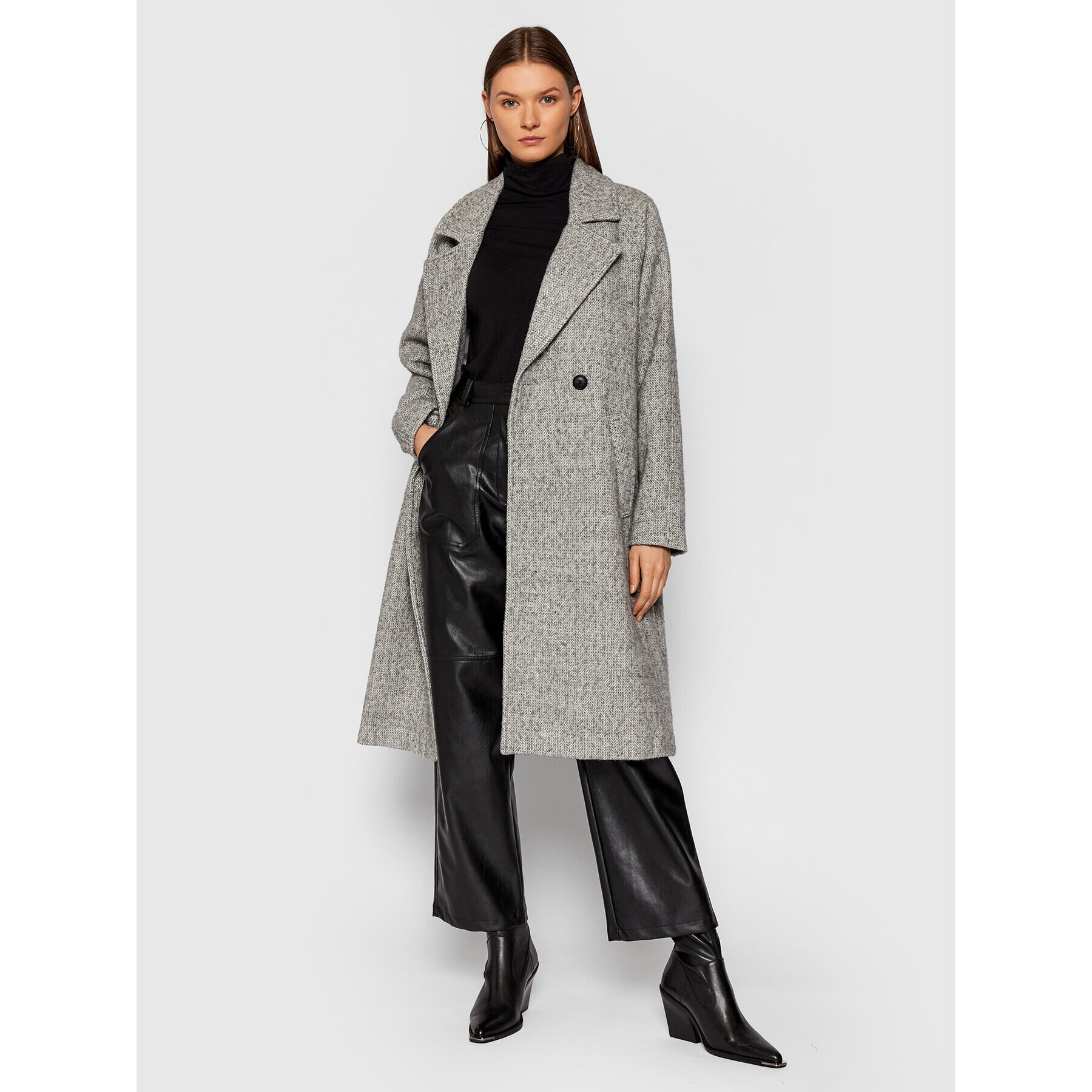 Vero Moda Зимно палто Jaida 10250985 Сив Regular Fit - Pepit.bg