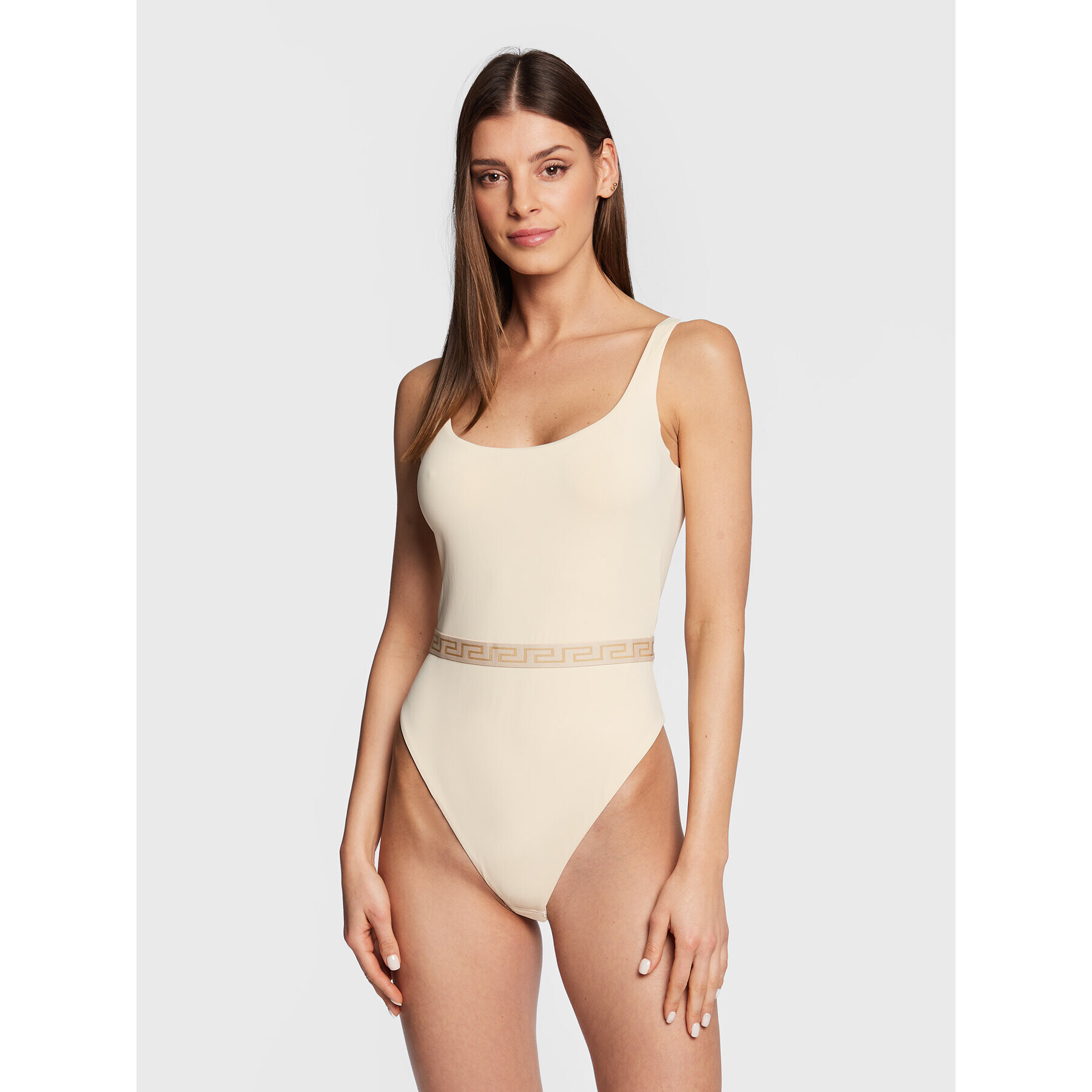 Versace Боди Greca Tonal 1006392 Бежов - Pepit.bg