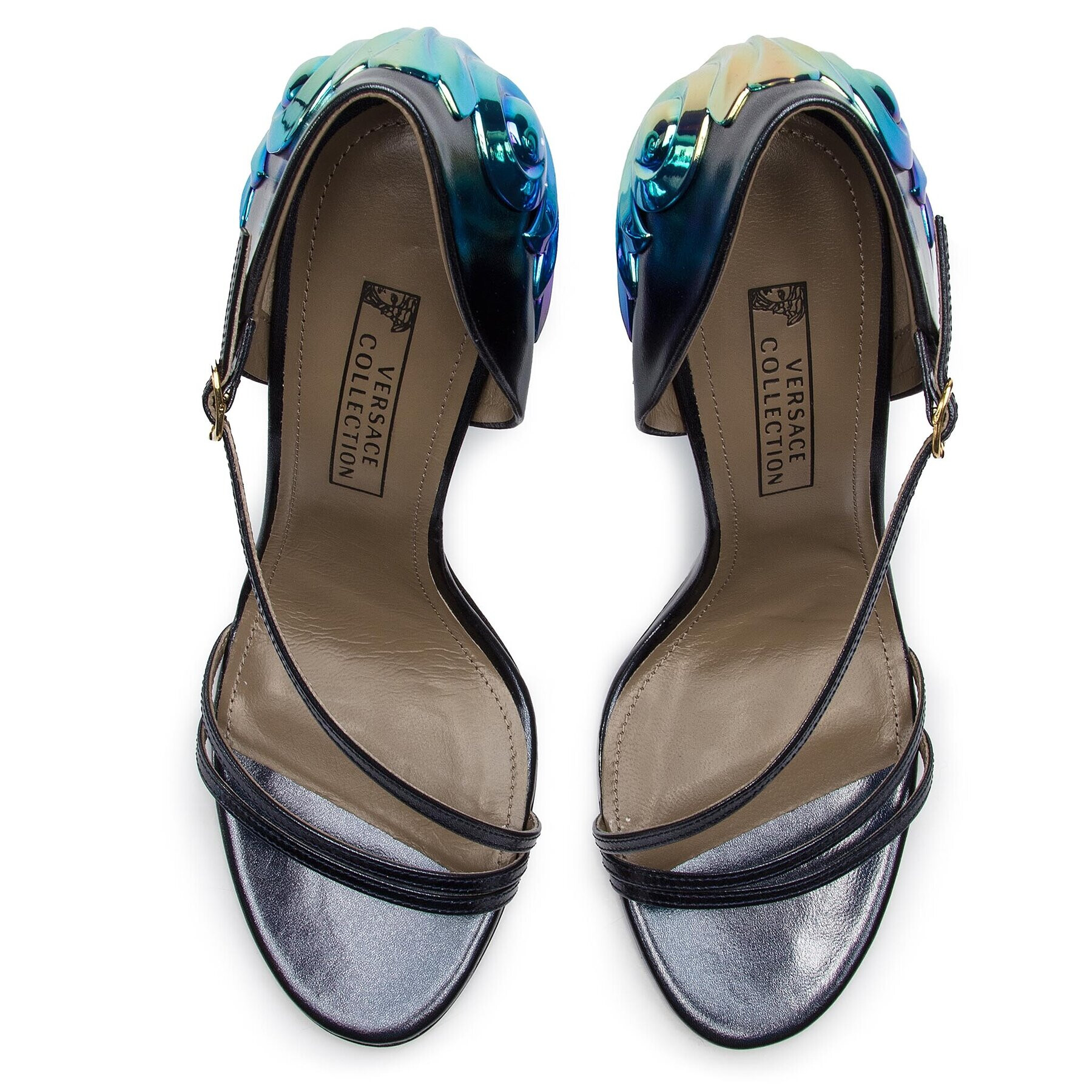 Versace Collection Сандали LSD580O LCITI L127H Тъмносин - Pepit.bg