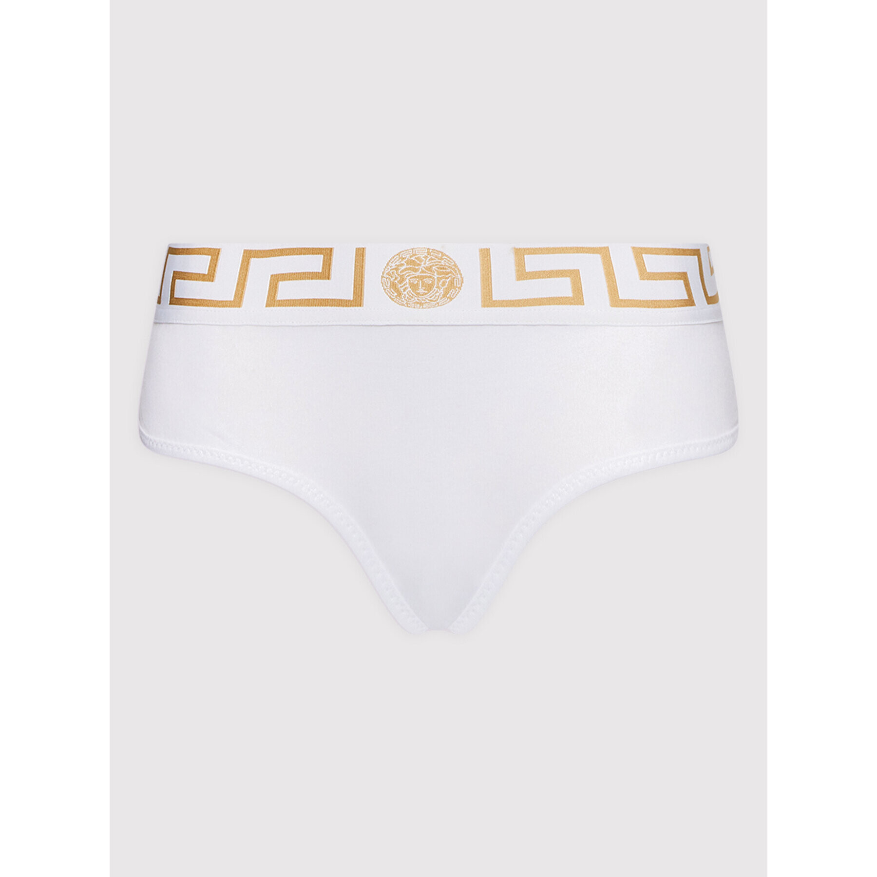 Versace Дамски бикини тип бразилиана Greca Border AUD01071 Бял - Pepit.bg