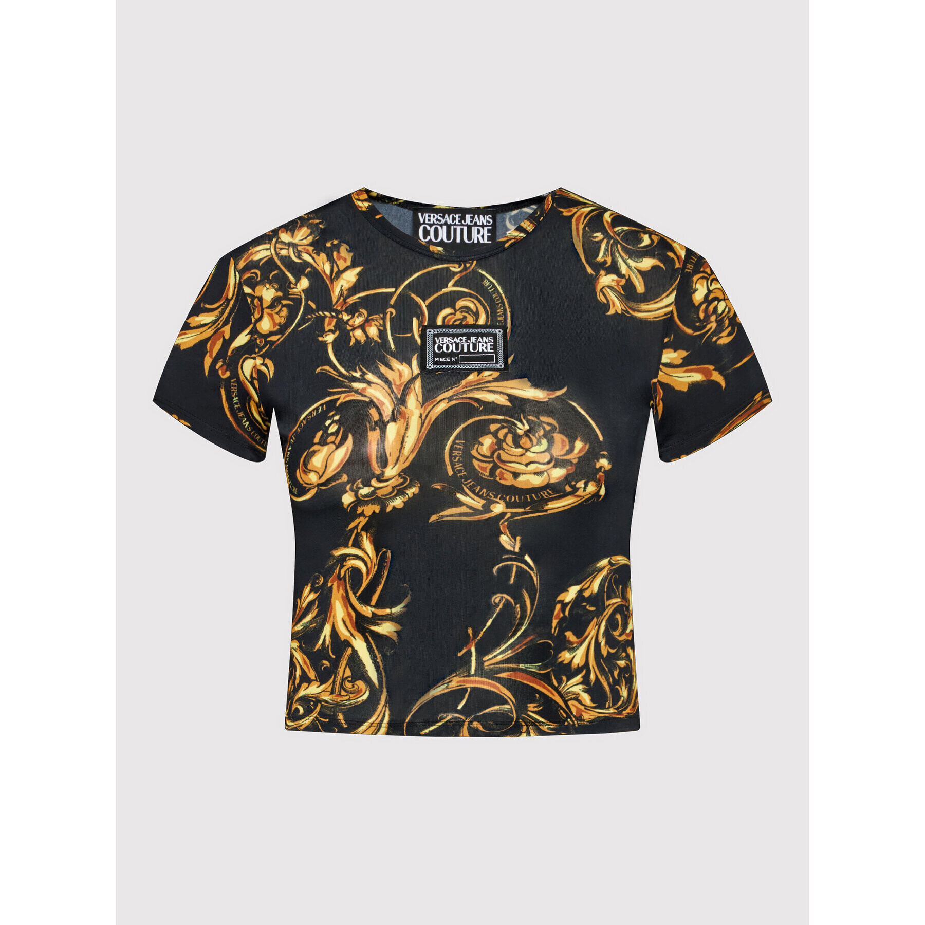 Versace Jeans Couture Блуза Logo 72HAH602 Черен Slim Fit - Pepit.bg
