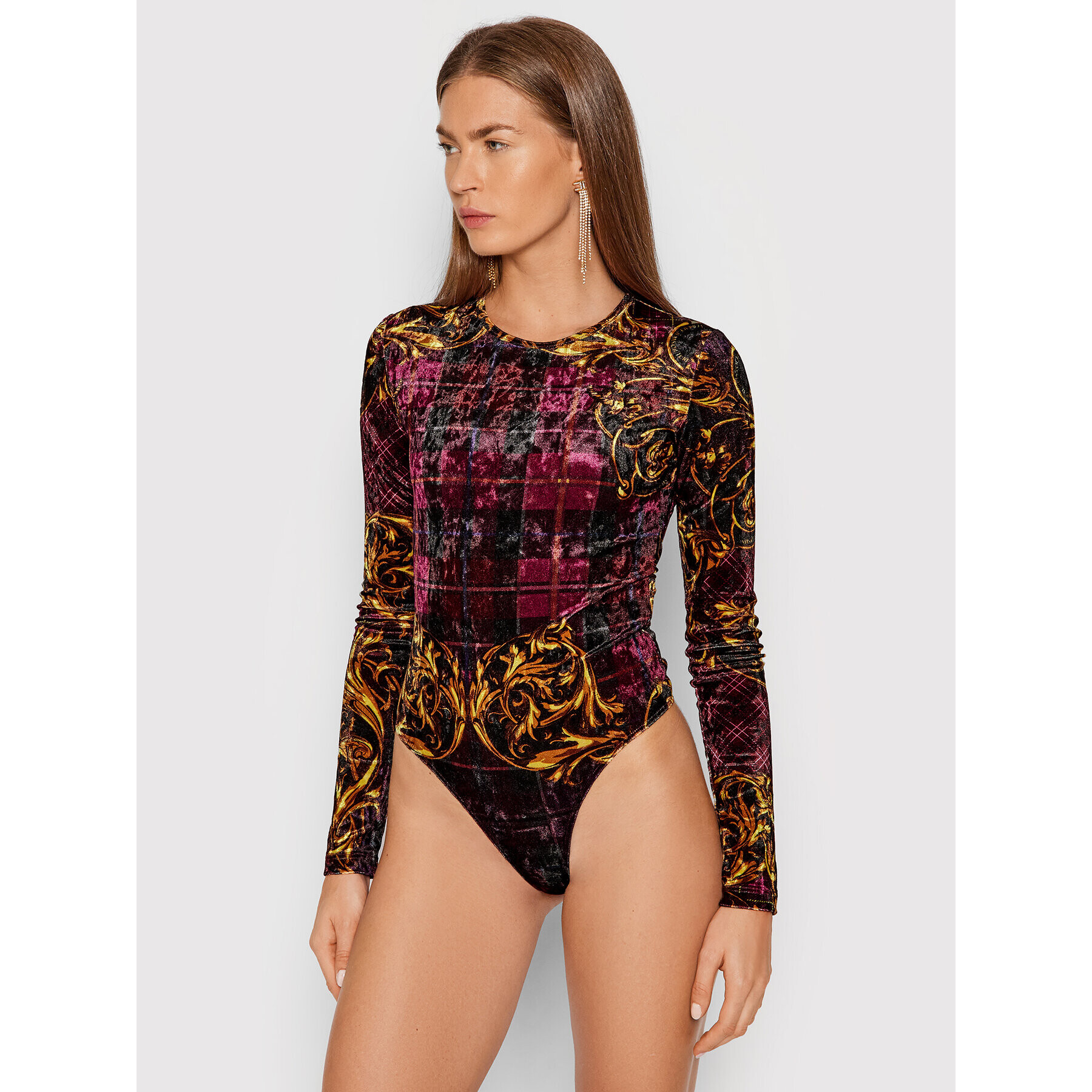 Versace Jeans Couture Боди 71HAM221 Бордо - Pepit.bg