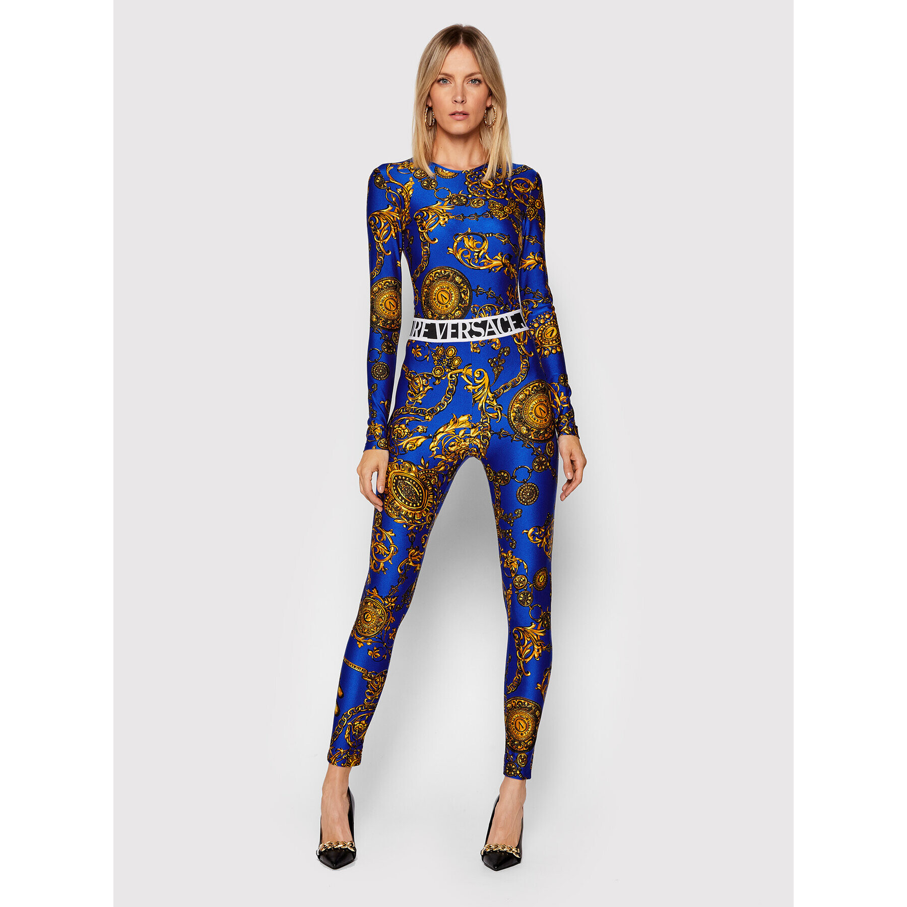 Versace Jeans Couture Боди 71HAM221 Син Regular Fit - Pepit.bg