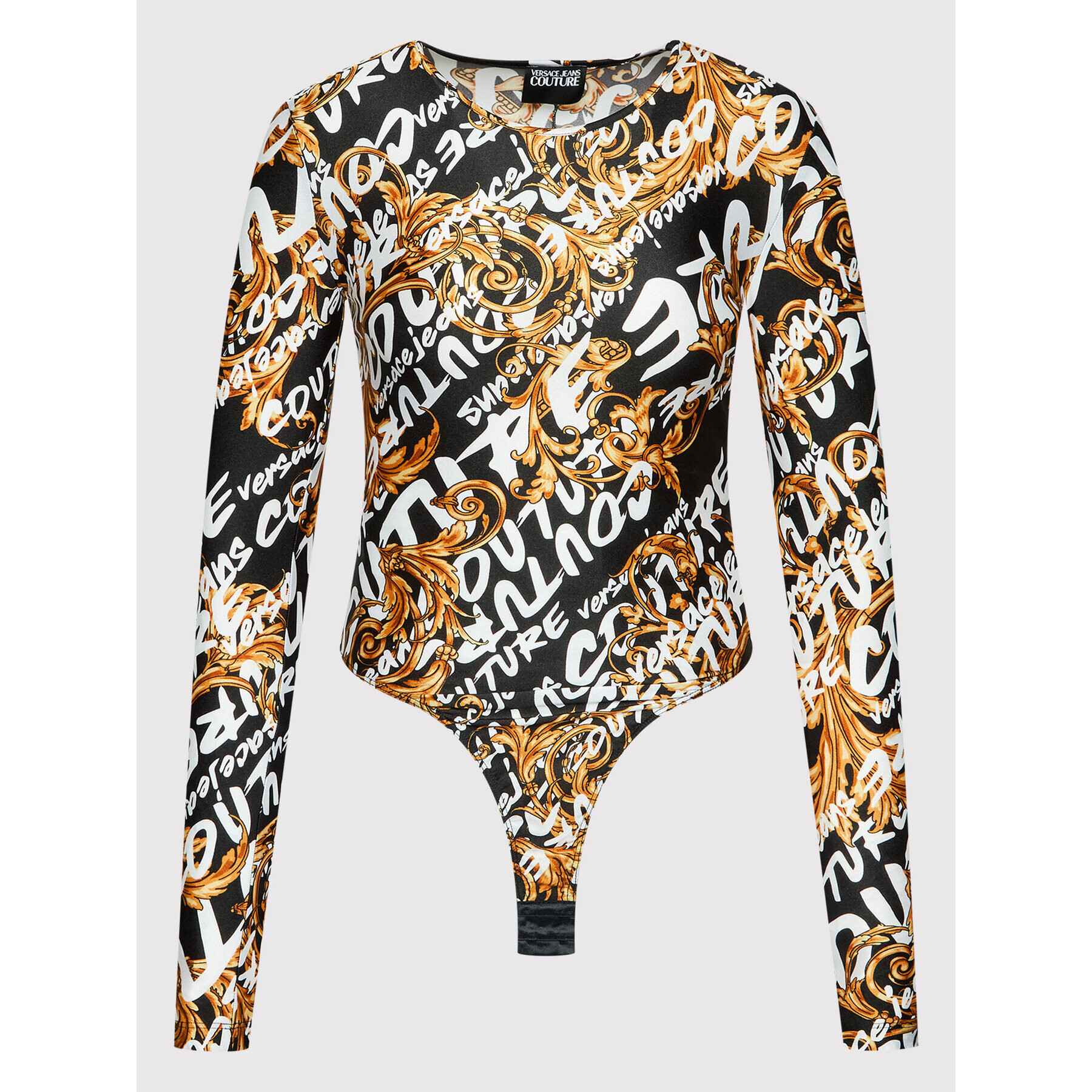 Versace Jeans Couture Боди 73HAM223 Черен Slim Fit - Pepit.bg