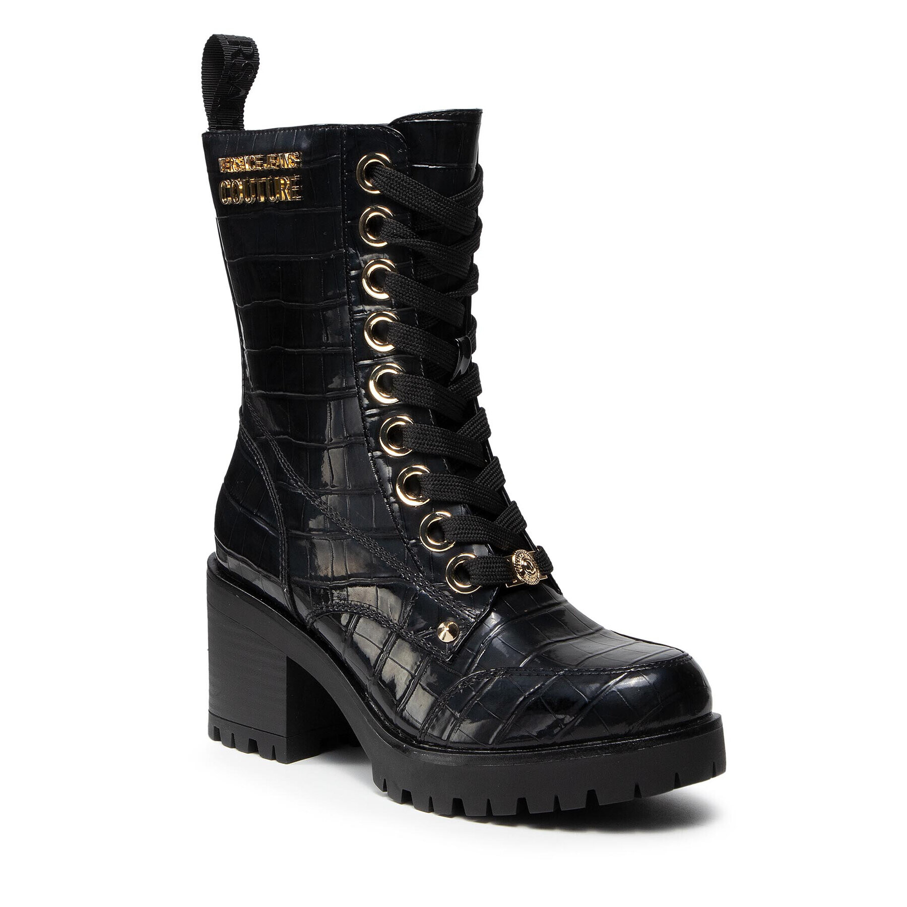 Versace Jeans Couture Боти 71VA3S91 71965 Черен - Pepit.bg