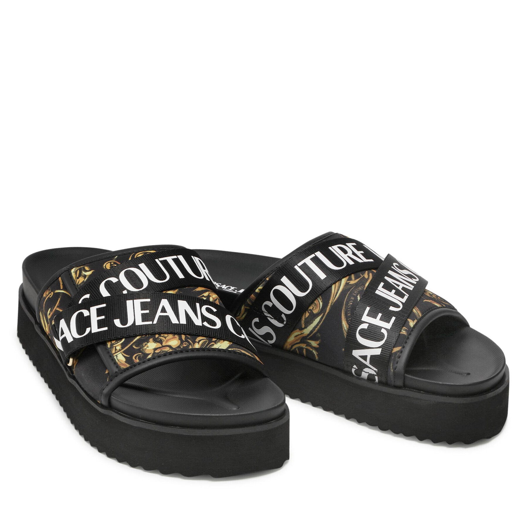 Versace Jeans Couture Чехли 72YA3SM2 Черен - Pepit.bg