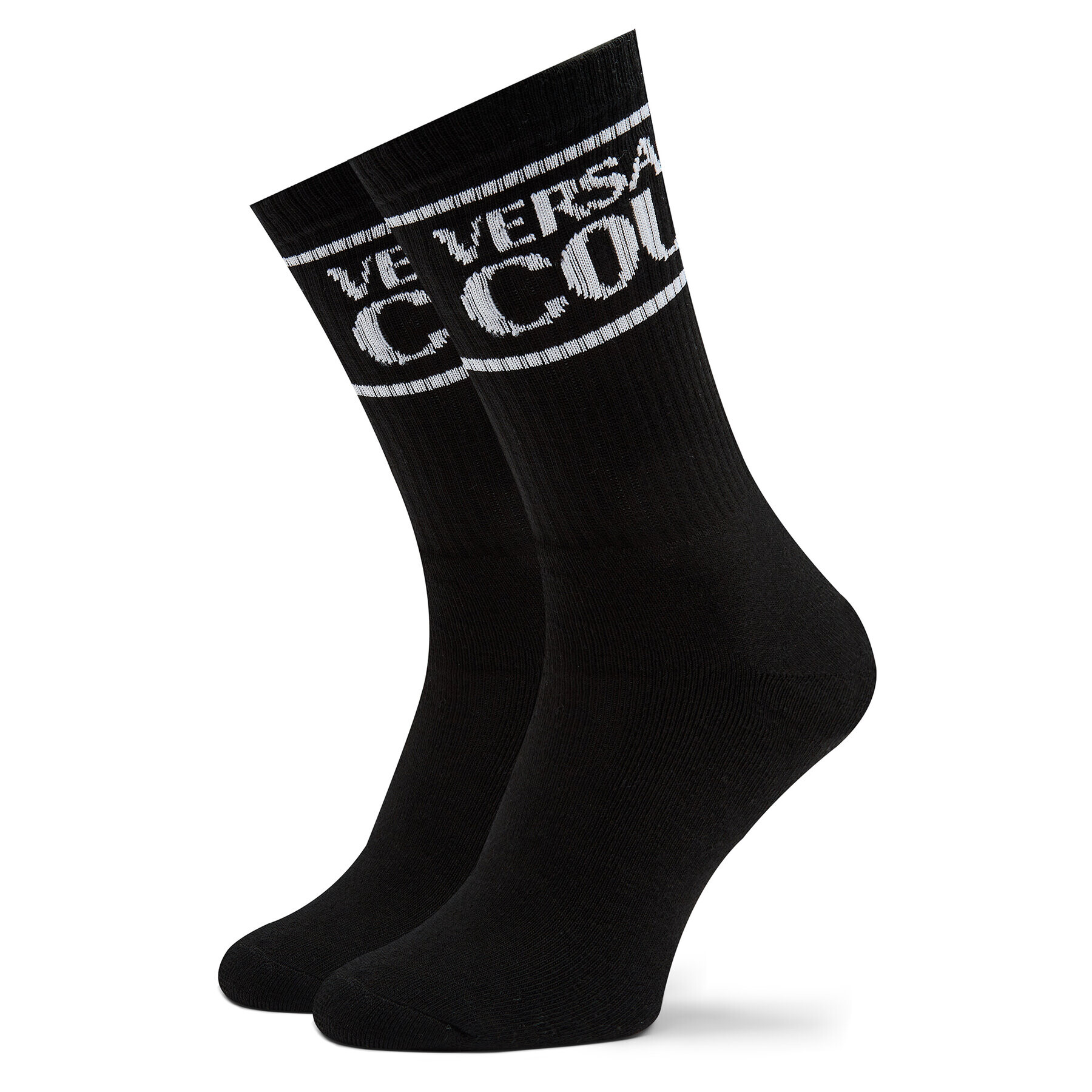 Versace Jeans Couture Чорапи дълги мъжки 74YA0J04 Черен - Pepit.bg