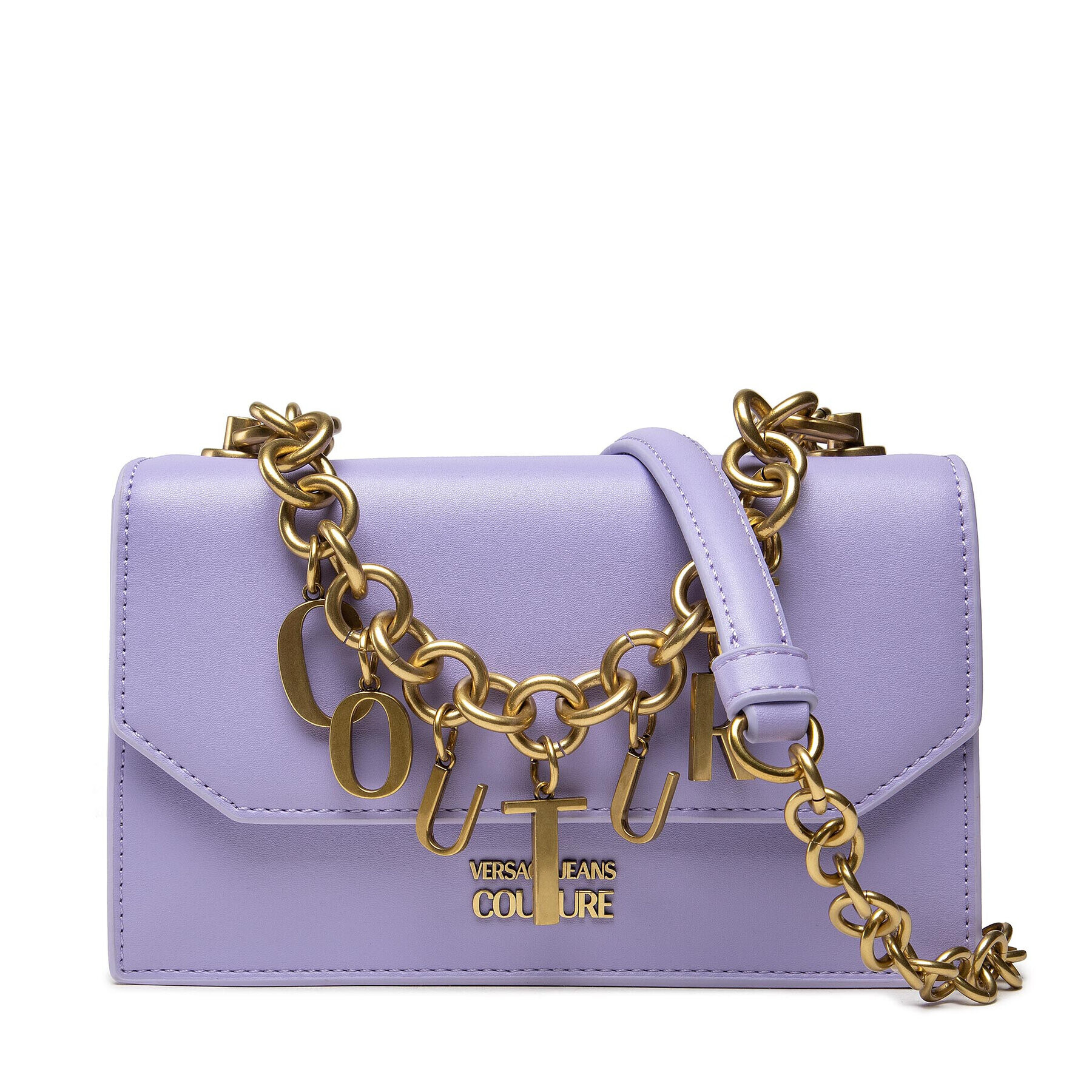 Versace Jeans Couture Дамска чанта 71VA4BC1 Виолетов - Pepit.bg