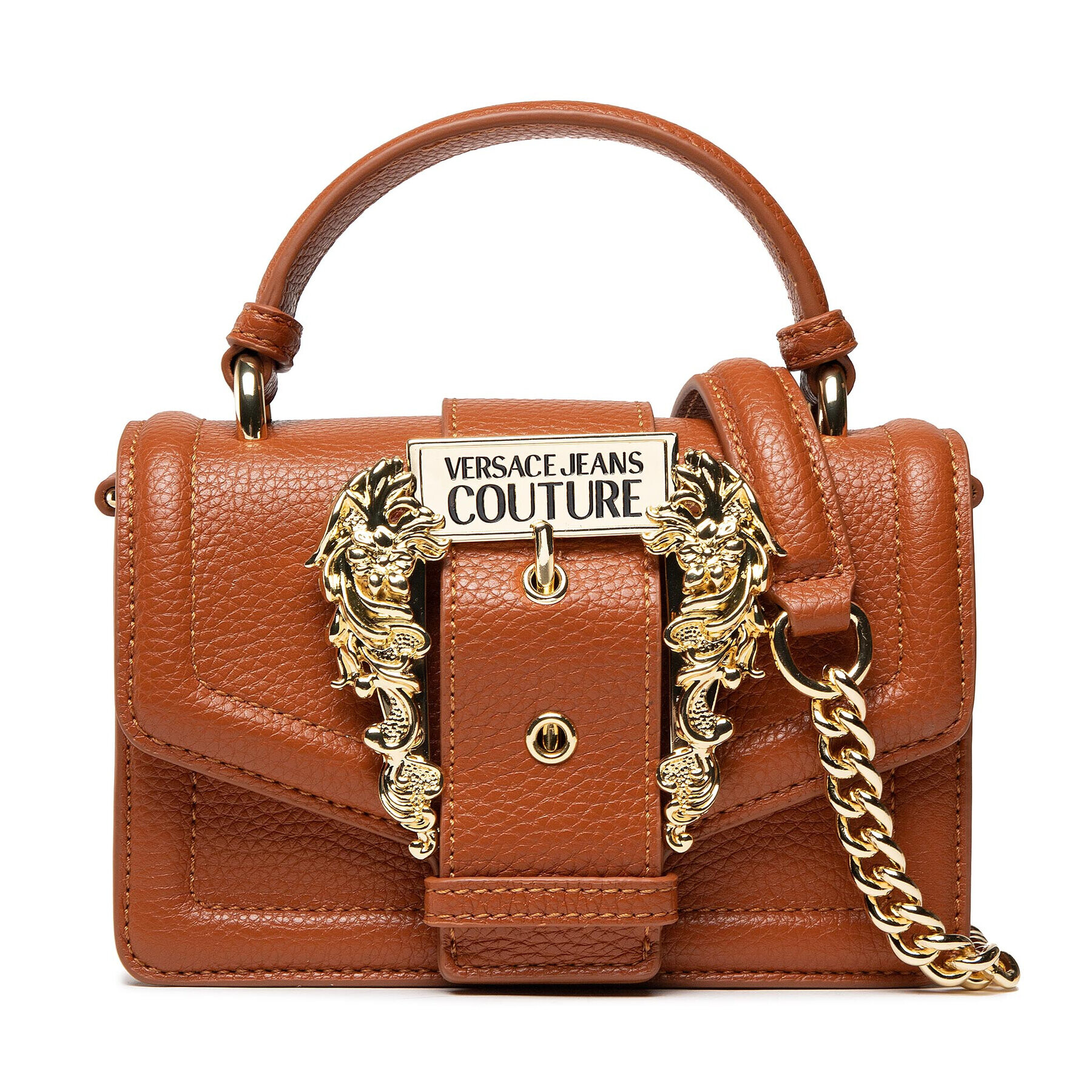 Versace Jeans Couture Дамска чанта 72VA4BF6 Кафяв - Pepit.bg