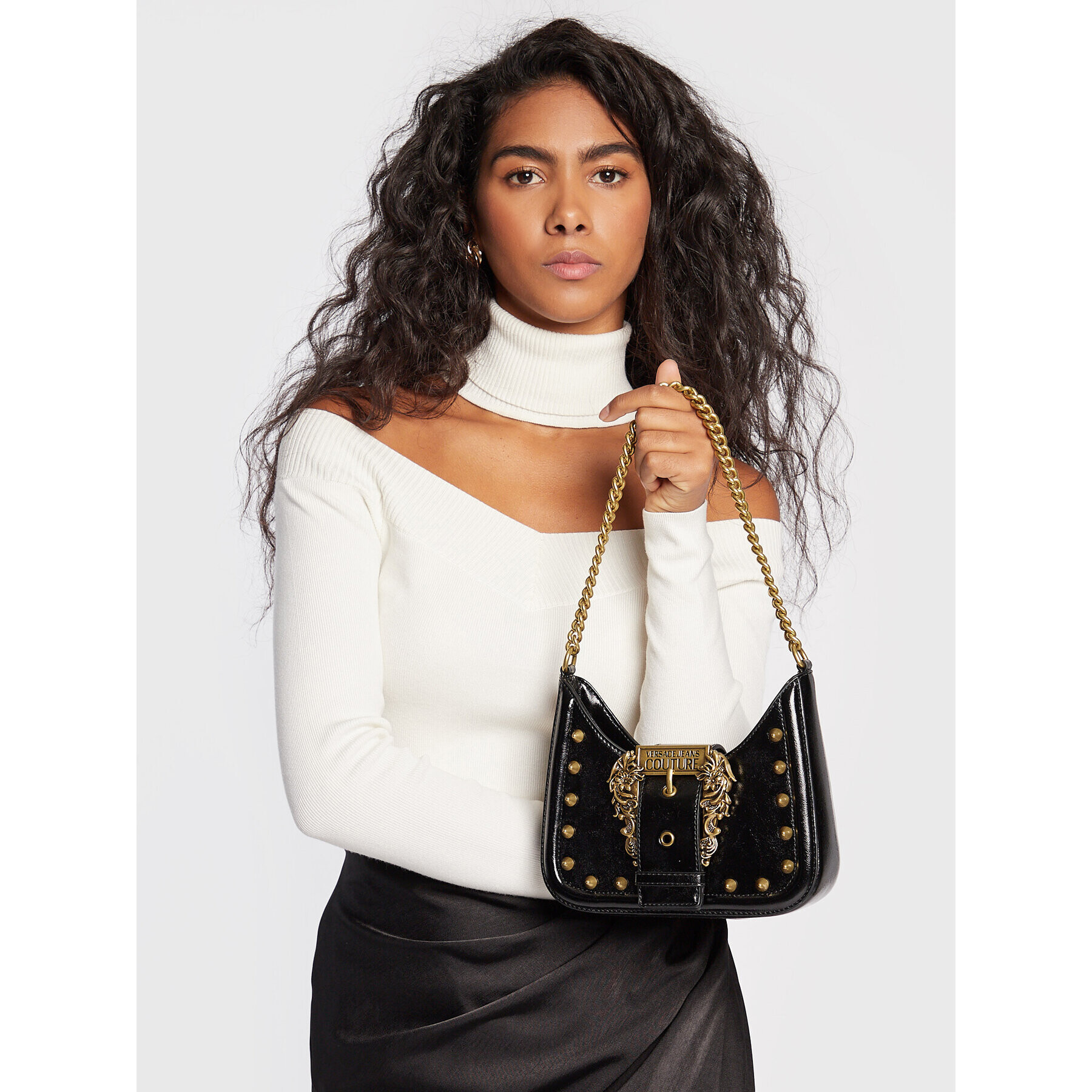 Versace Jeans Couture Дамска чанта 73VA4BF5 Черен - Pepit.bg