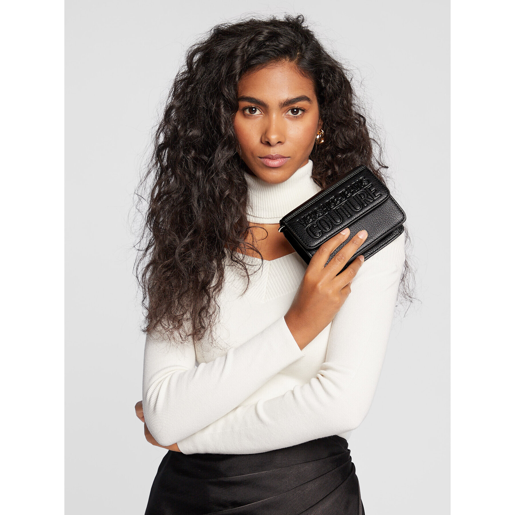 Versace Jeans Couture Дамска чанта 73YA4B23 Черен - Pepit.bg