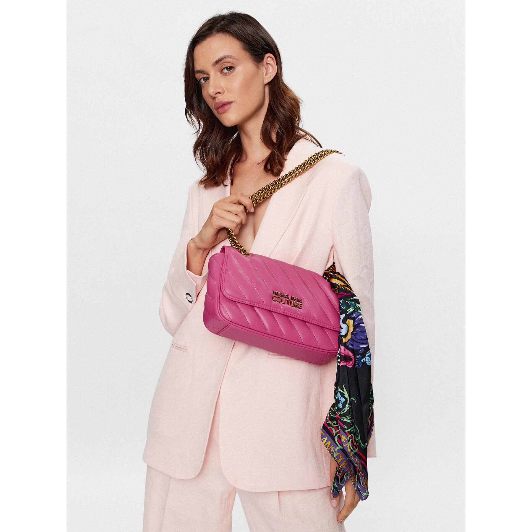 Versace Jeans Couture Дамска чанта 74VA4BA2 Розов - Pepit.bg