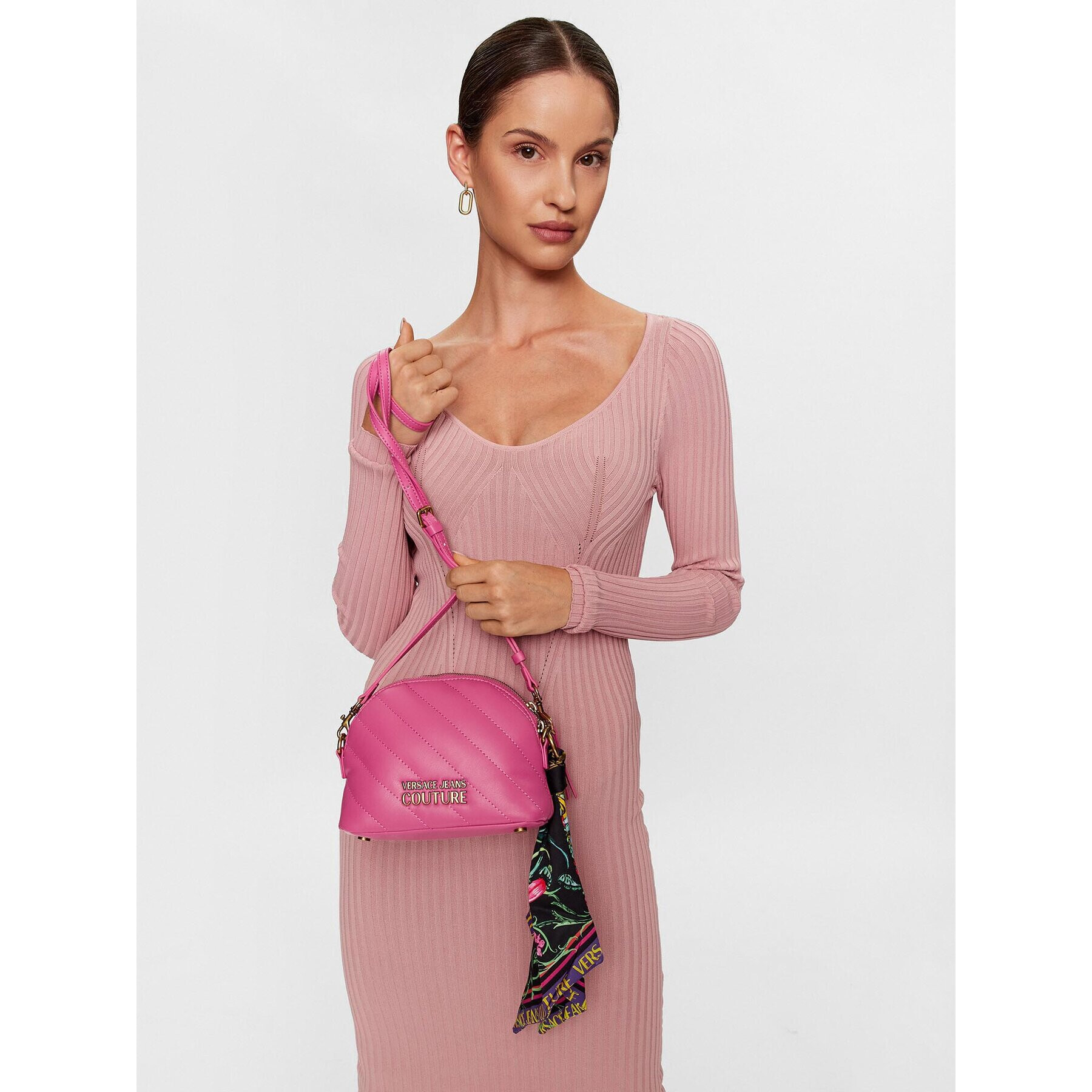 Versace Jeans Couture Дамска чанта 74VA4BA7 Розов - Pepit.bg