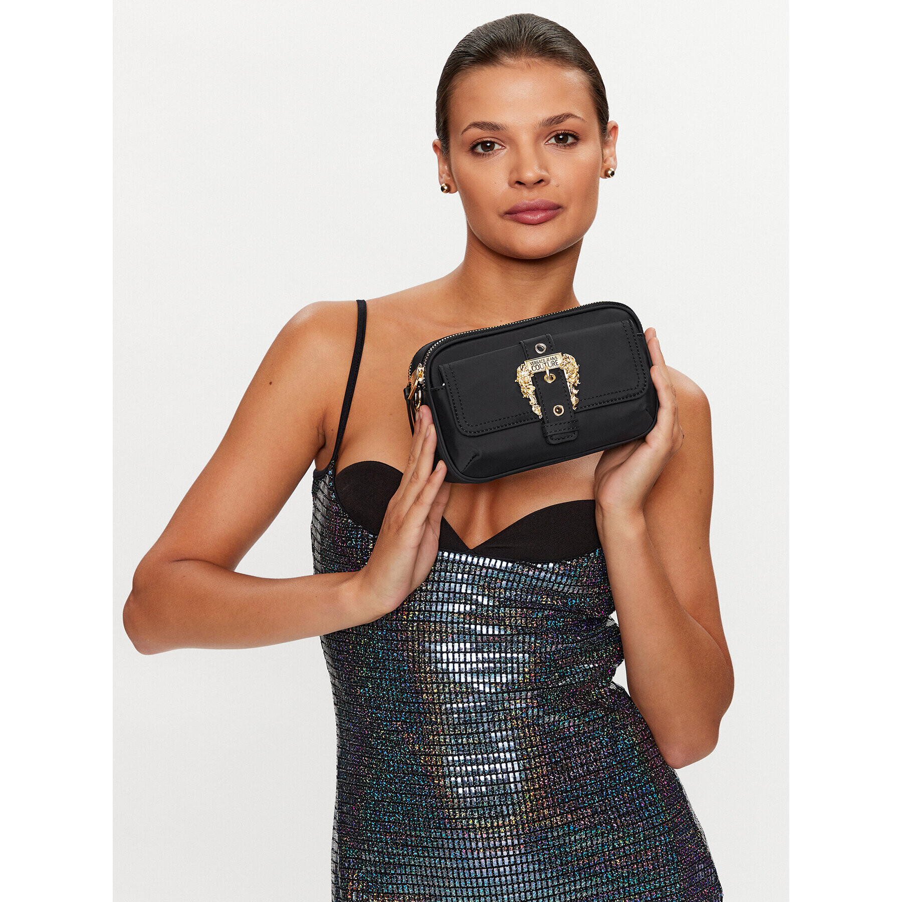 Versace Jeans Couture Дамска чанта 74VA4BFD Черен - Pepit.bg
