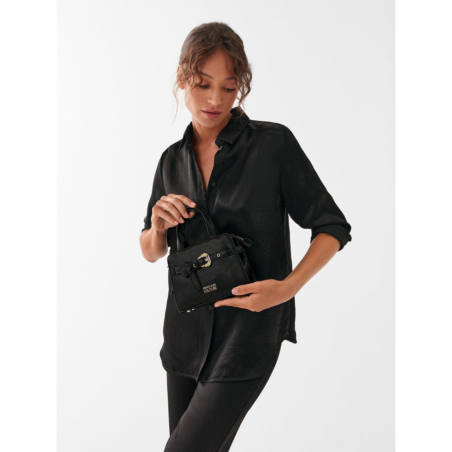 Versace Jeans Couture Дамска чанта 74VA4BFO Черен - Pepit.bg