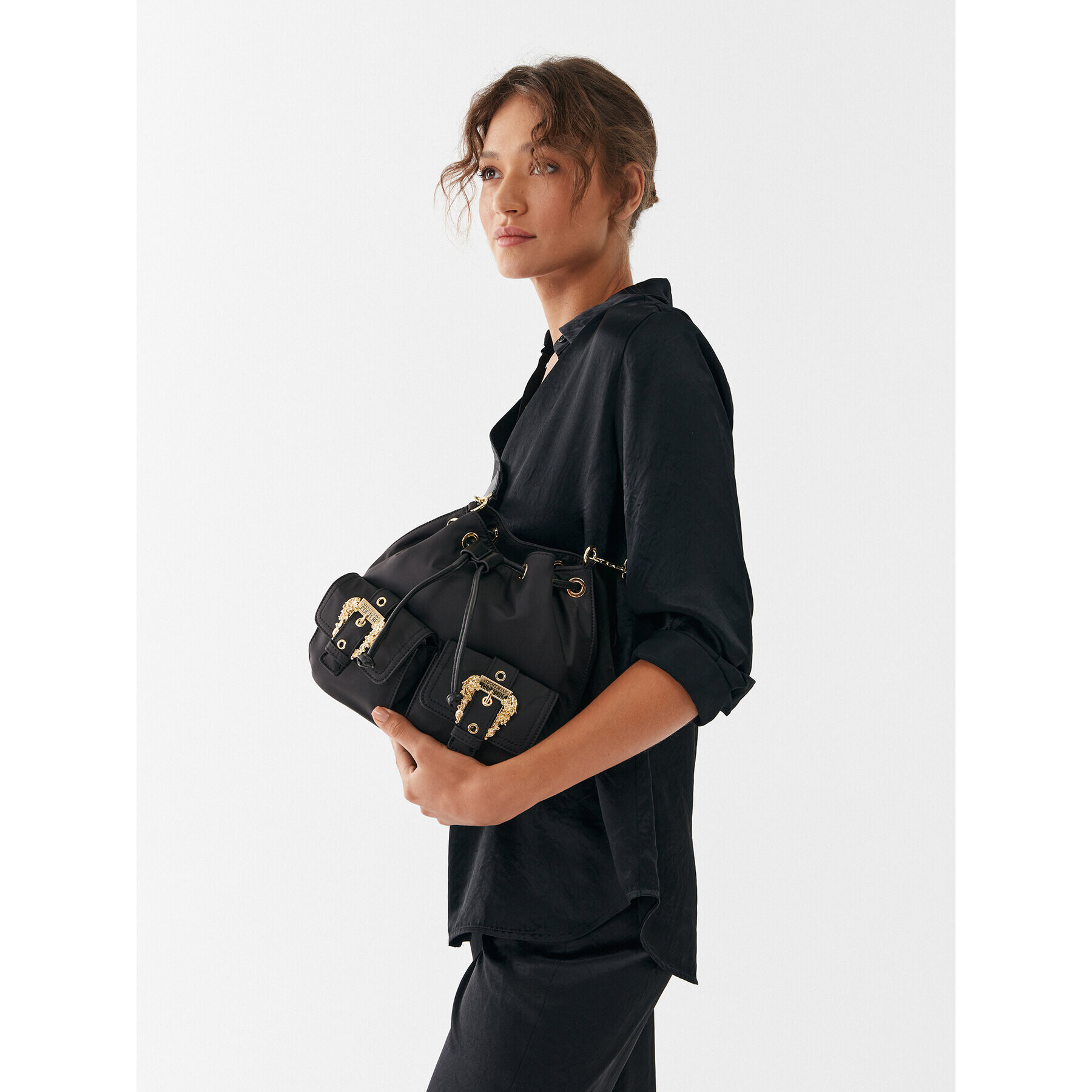 Versace Jeans Couture Дамска чанта 74VA4BFP Черен - Pepit.bg