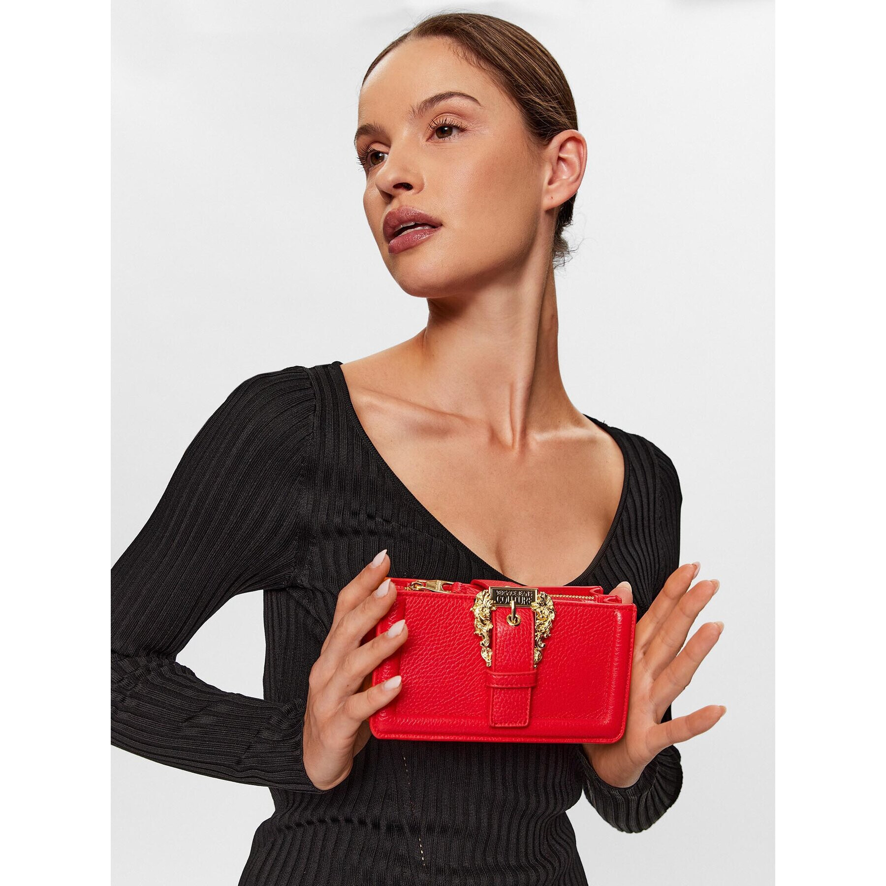 Versace Jeans Couture Дамска чанта 74VA4BFY Червен - Pepit.bg