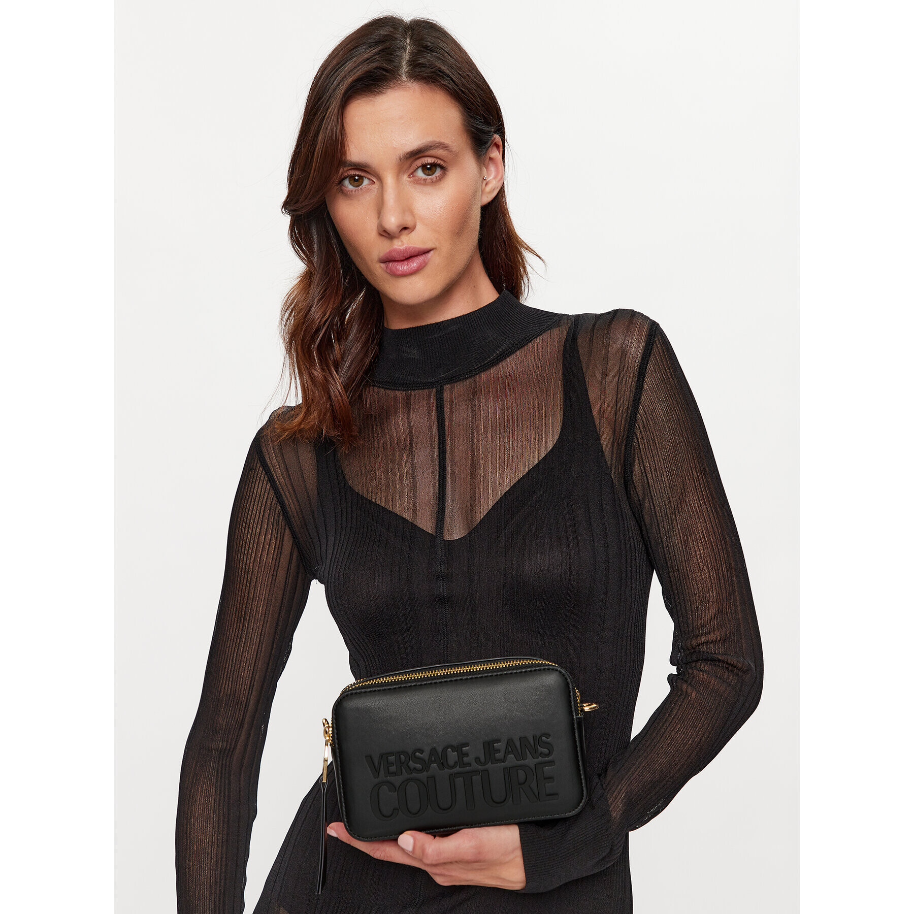 Versace Jeans Couture Дамска чанта 74VA4BH3 Черен - Pepit.bg