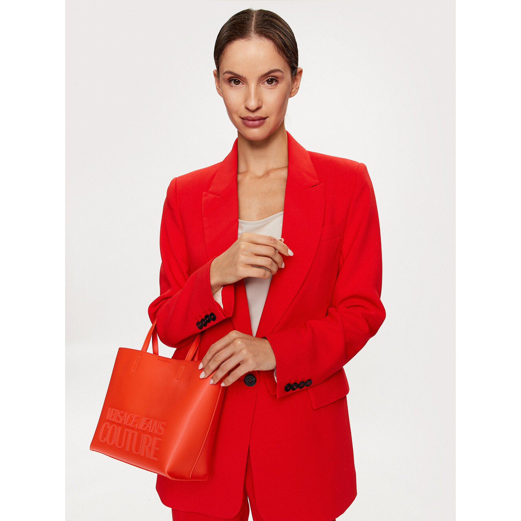Versace Jeans Couture Дамска чанта 74VA4BH6 Червен - Pepit.bg