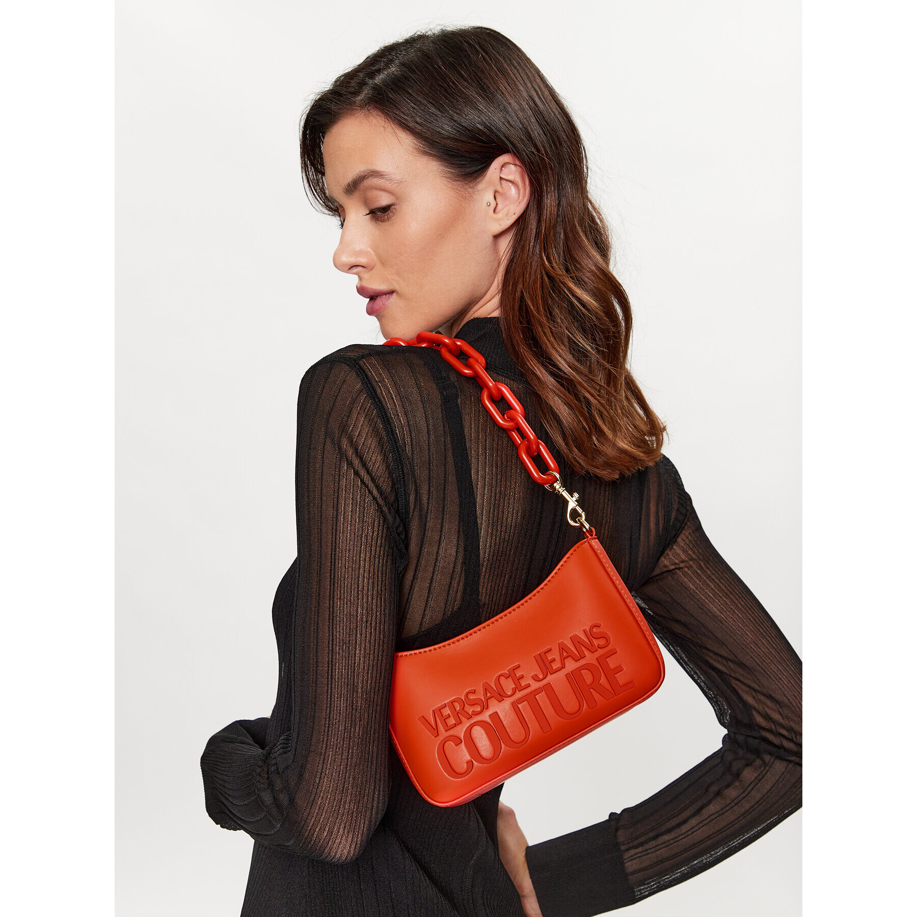 Versace Jeans Couture Дамска чанта 74VA4BH8 Червен - Pepit.bg