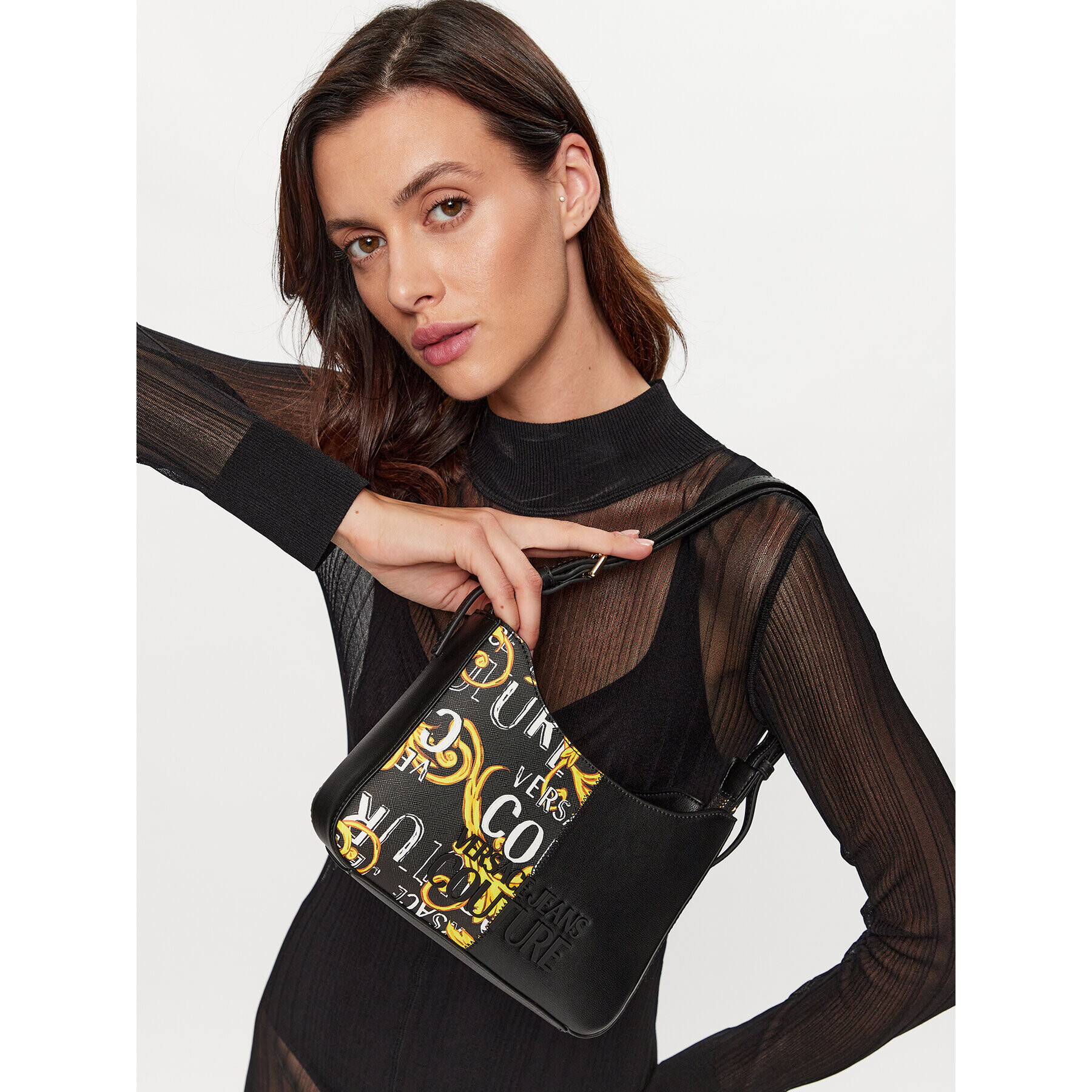 Versace Jeans Couture Дамска чанта 74VA4BP5 Черен - Pepit.bg