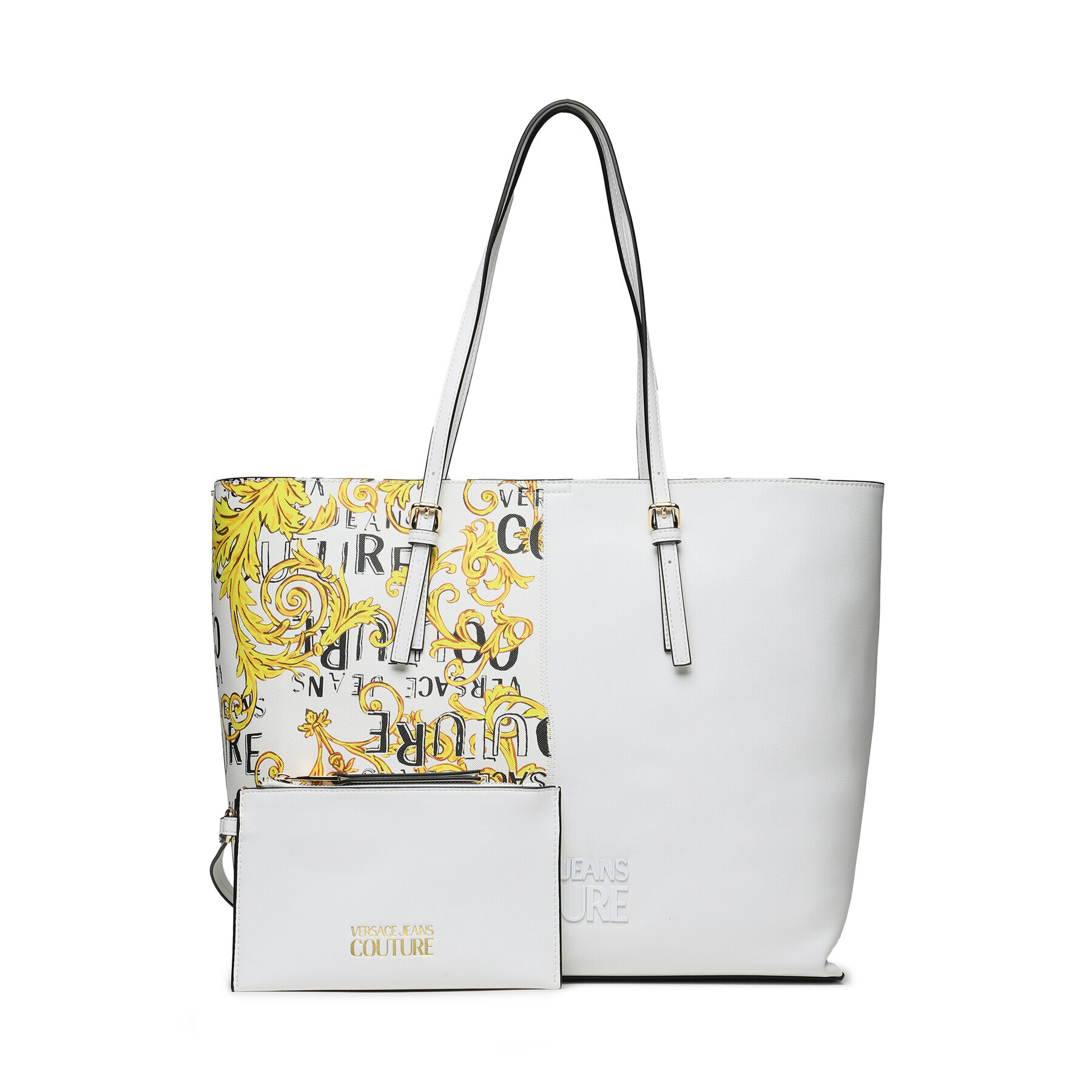 Versace Jeans Couture Дамска чанта 74VA4BP6 Бял - Pepit.bg