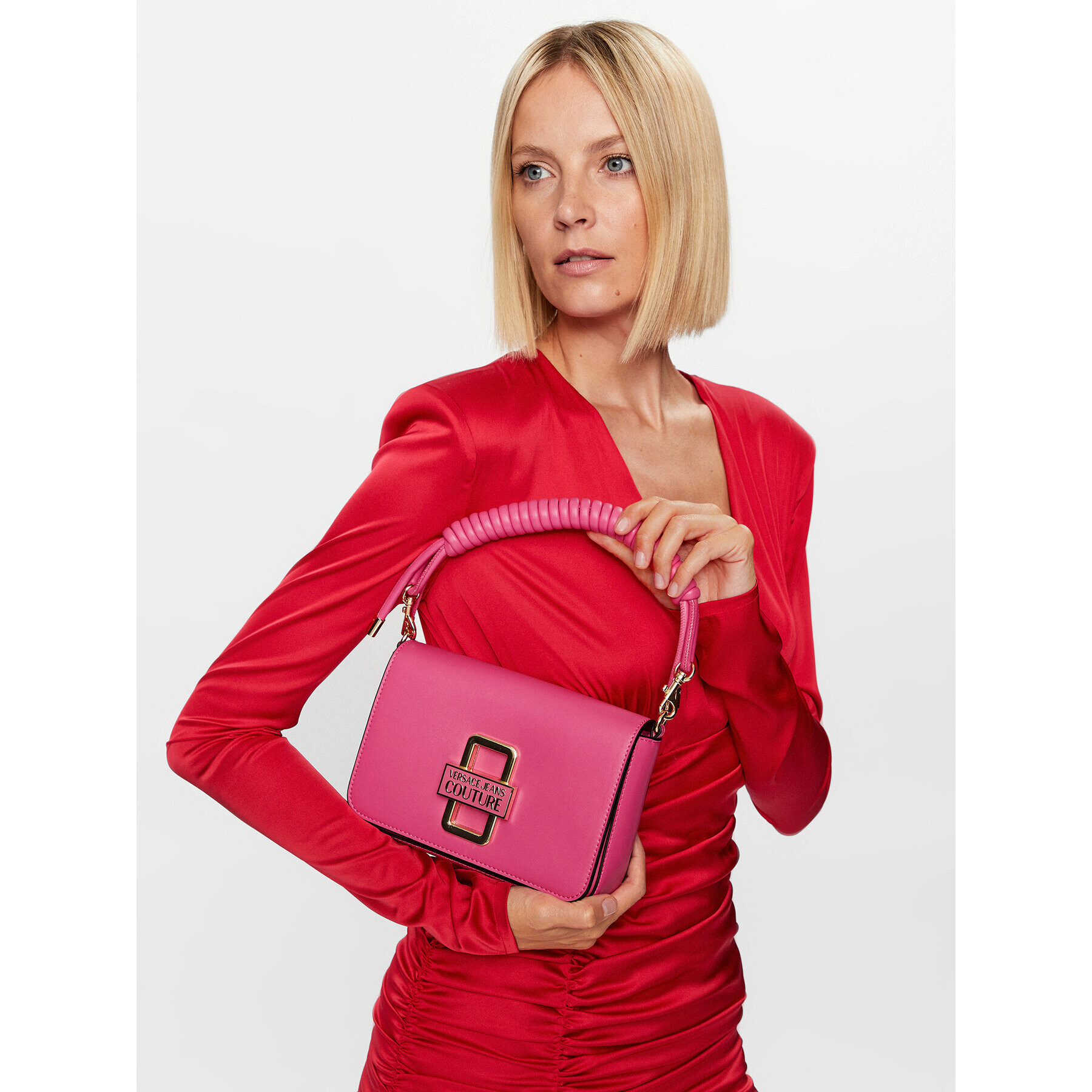 Versace Jeans Couture Дамска чанта 74VA4BR1 Розов - Pepit.bg