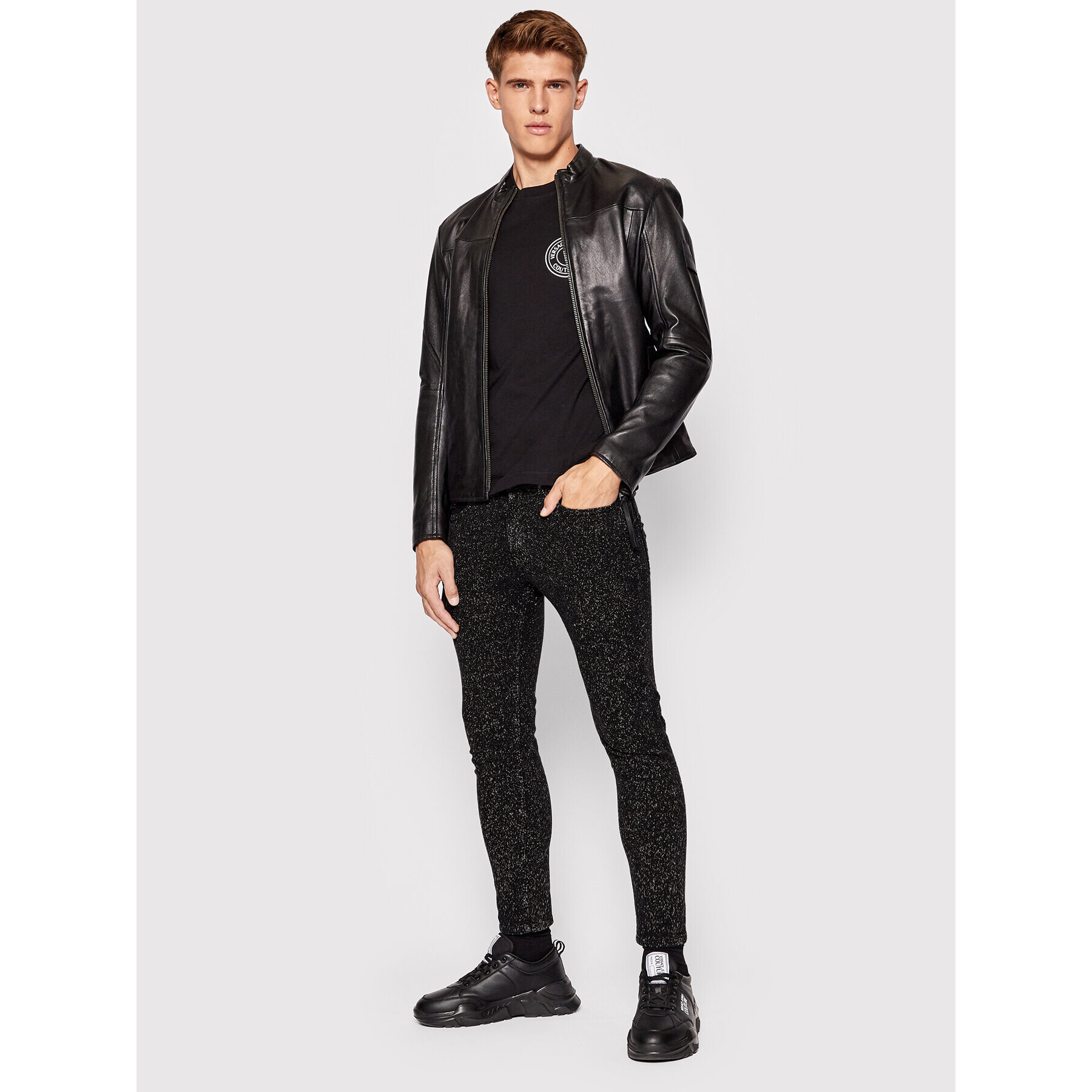 Versace Jeans Couture Дънки 73GAB540 Черен Skinny Fit - Pepit.bg