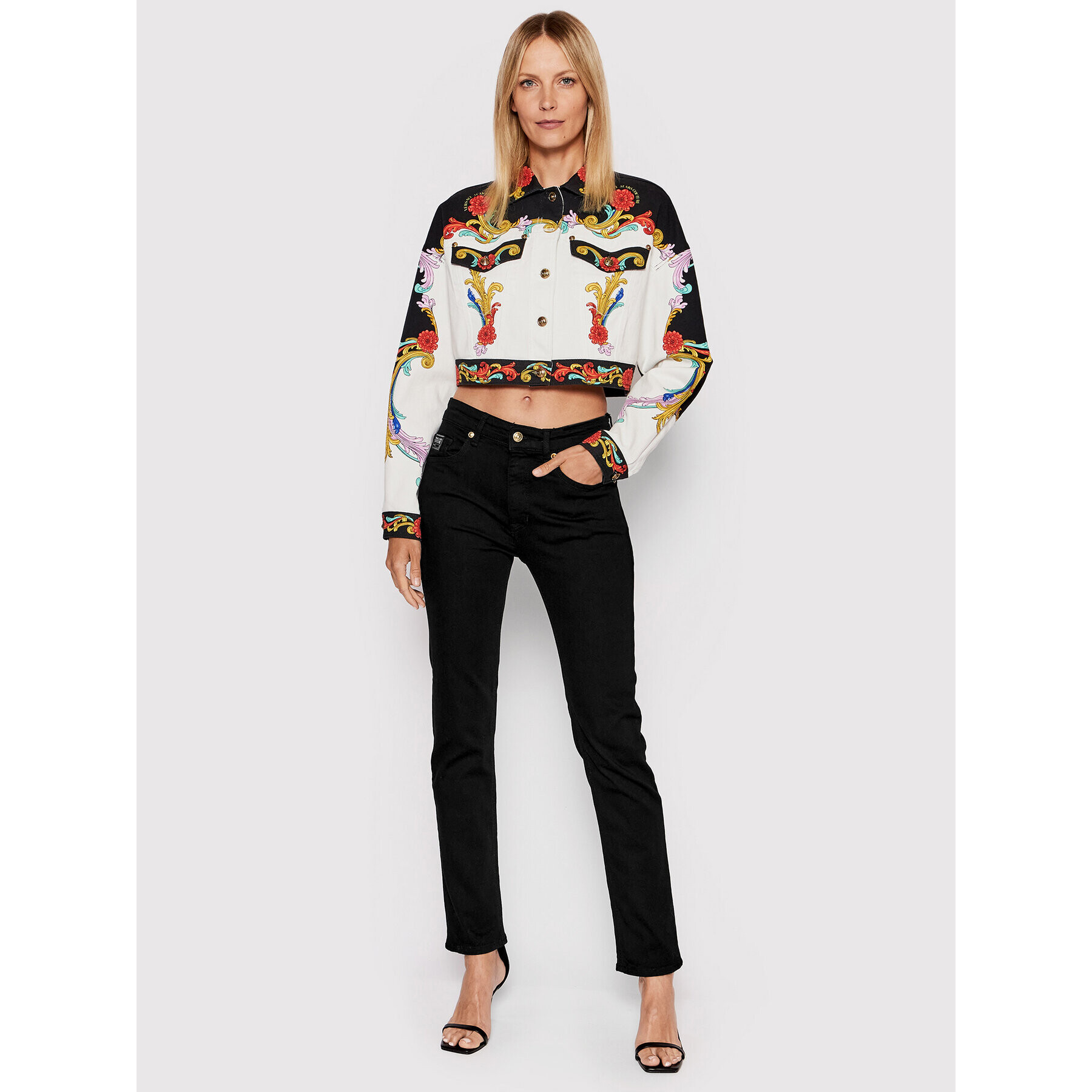 Versace Jeans Couture Дънки 73HAB594 Черен Regular Fit - Pepit.bg