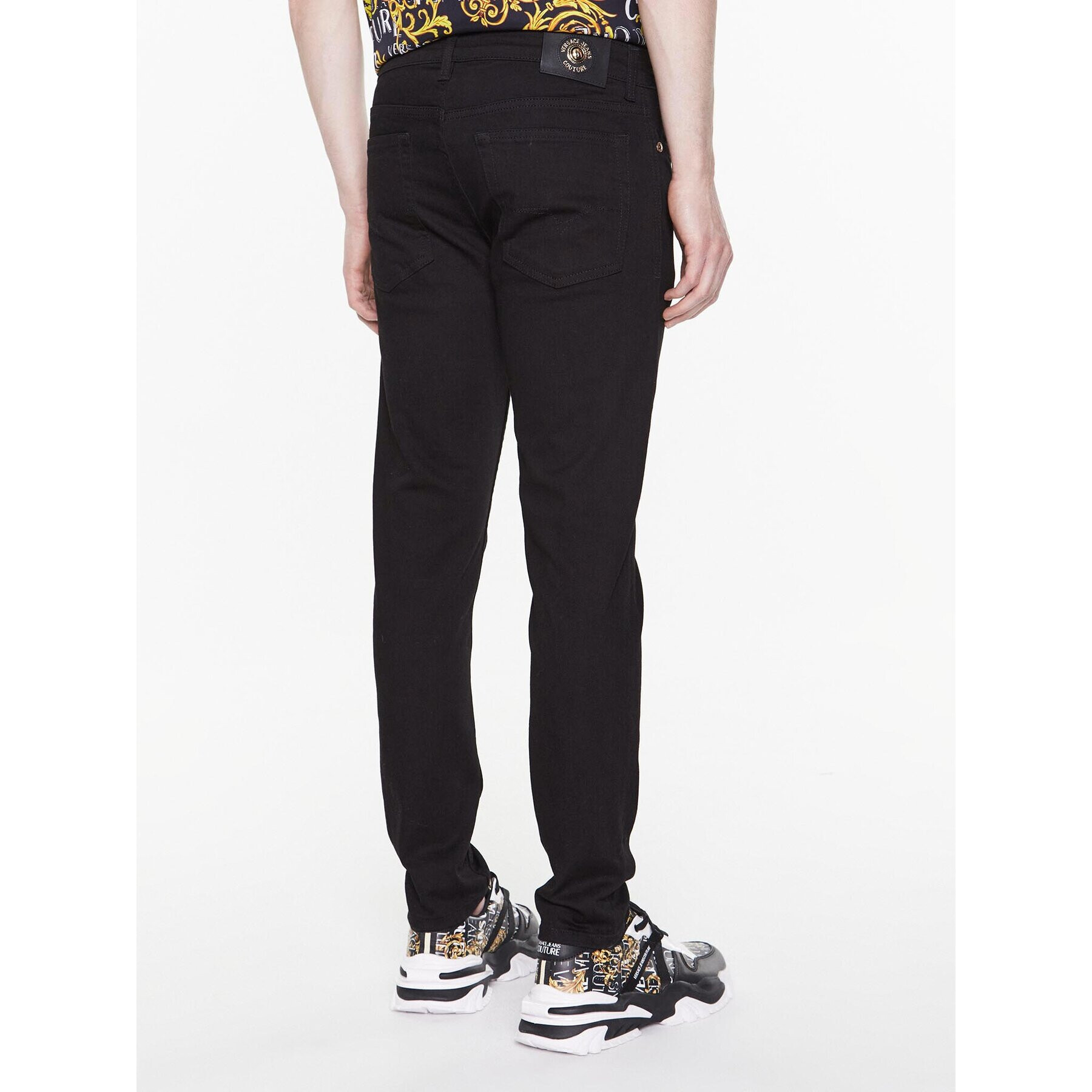 Versace Jeans Couture Дънки 74GAB540 Черен Skinny Fit - Pepit.bg