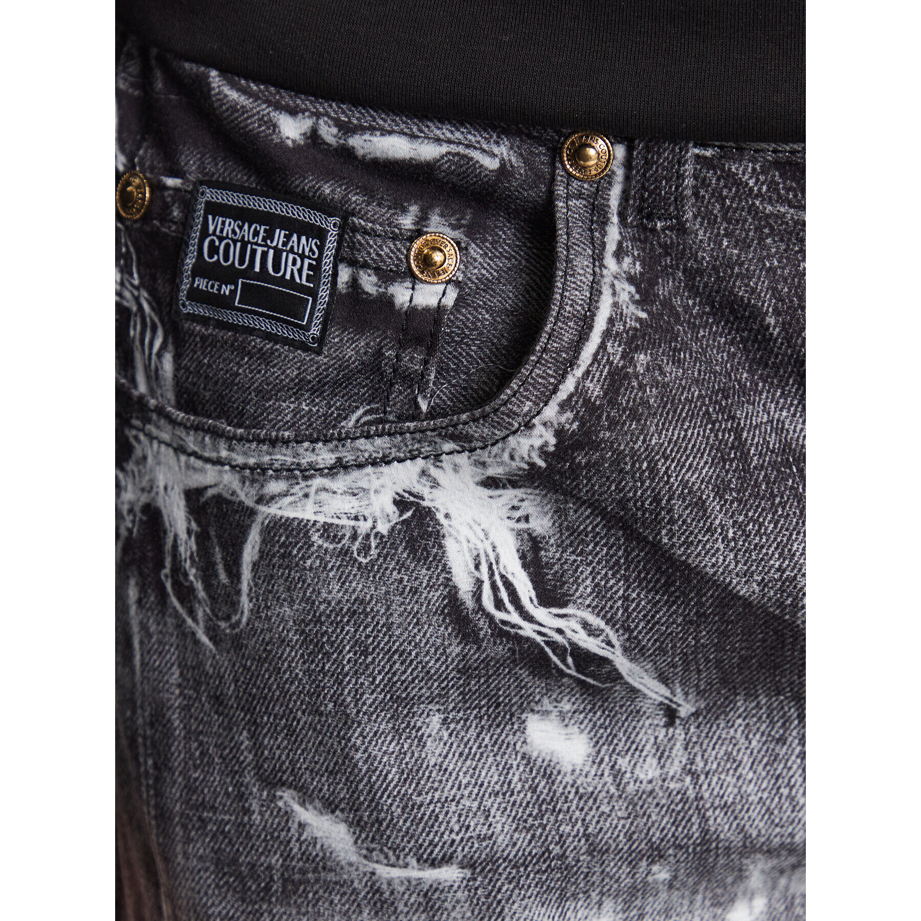 Versace Jeans Couture Дънки 74GAB59P Черен Regular Fit - Pepit.bg
