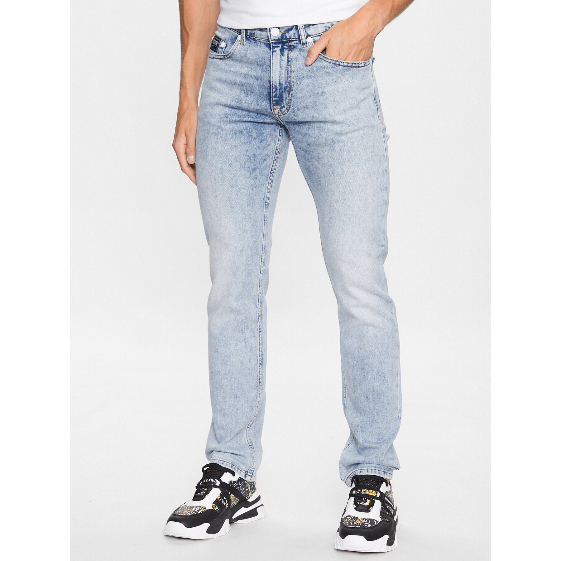 Versace Jeans Couture Дънки 74GAB5S0 Син Slim Fit - Pepit.bg