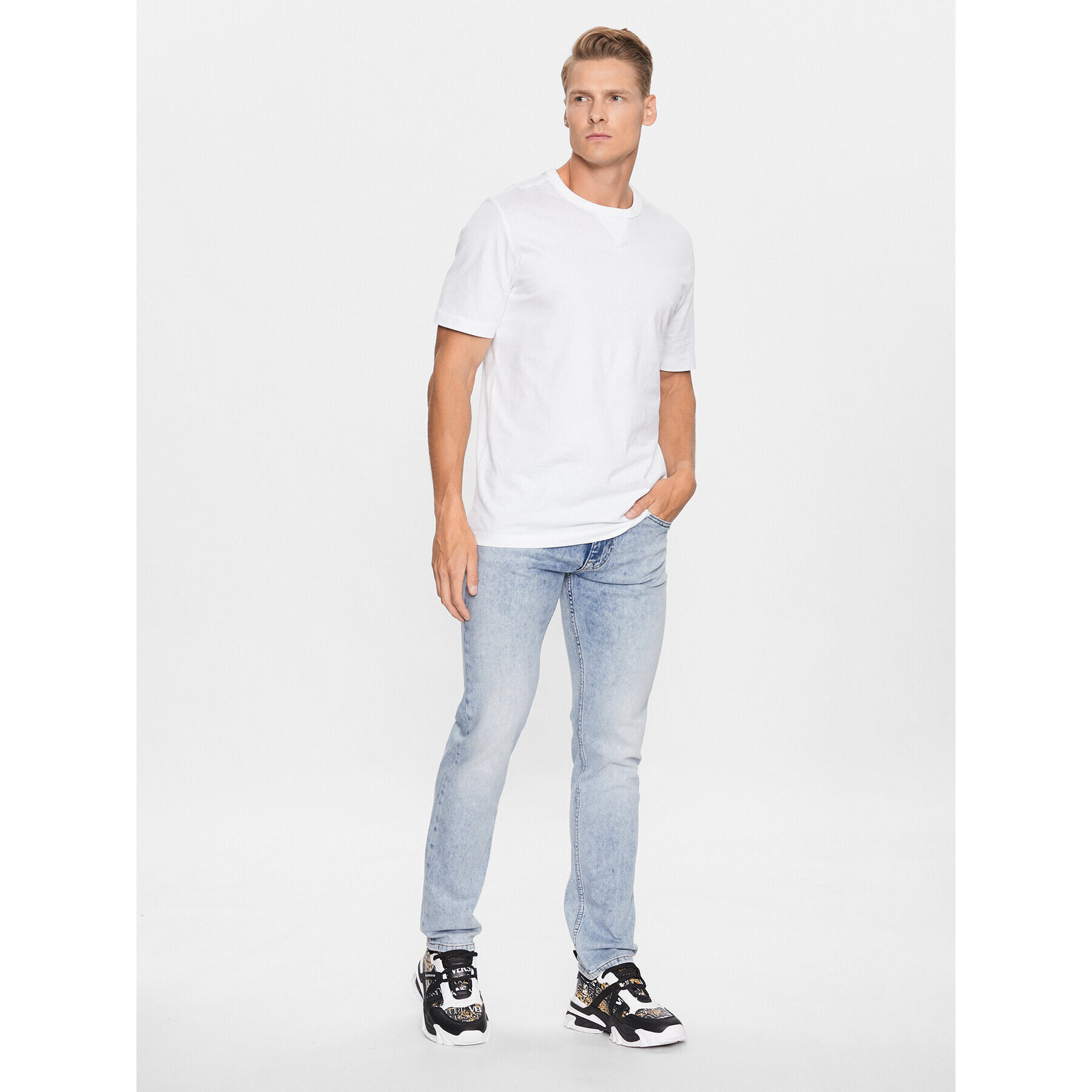 Versace Jeans Couture Дънки 74GAB5S0 Син Slim Fit - Pepit.bg