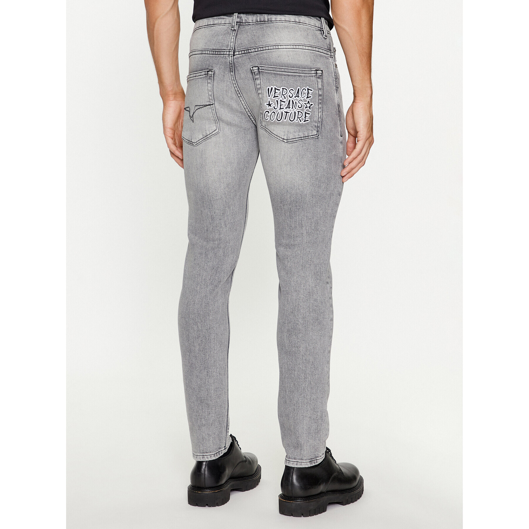 Versace Jeans Couture Дънки 75GAB5D2 Сив Slim Fit - Pepit.bg