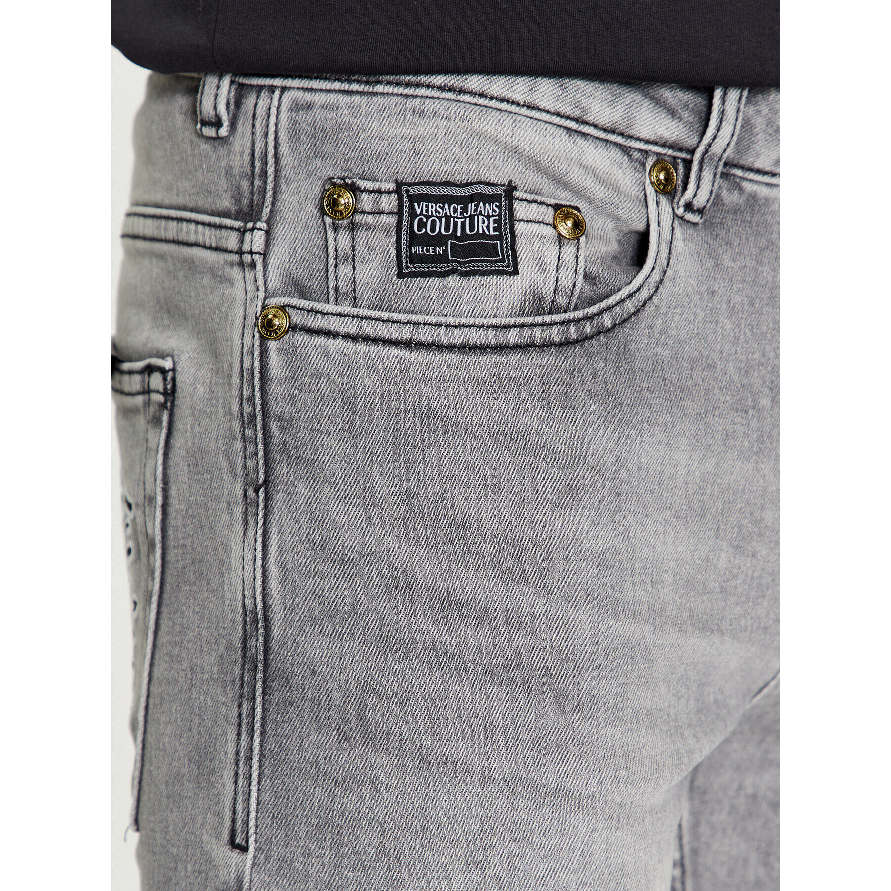 Versace Jeans Couture Дънки 75GAB5D2 Сив Slim Fit - Pepit.bg