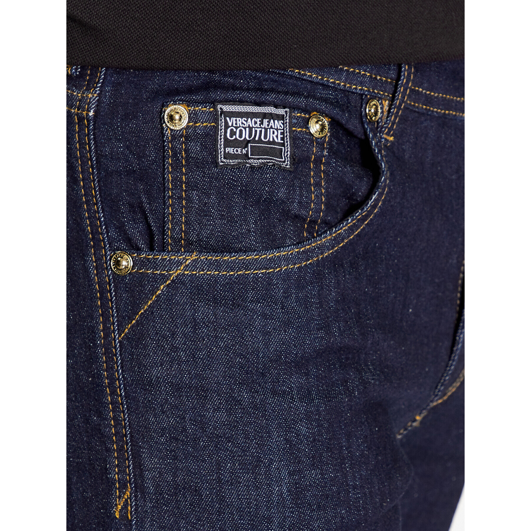 Versace Jeans Couture Дънки 75GAB5R0 Тъмносин Straight Fit - Pepit.bg