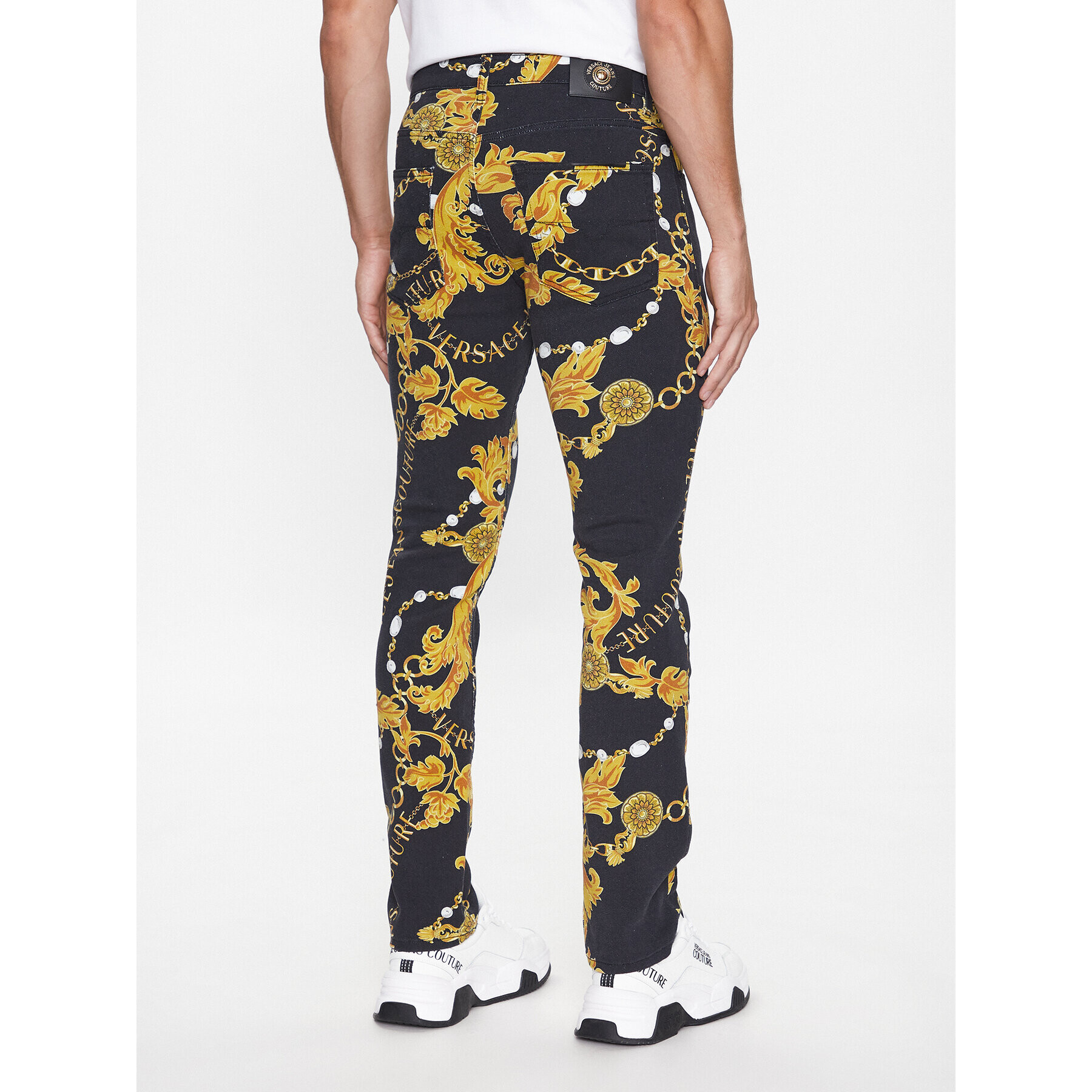 Versace Jeans Couture Дънки 75GAB5S0 Черен Slim Fit - Pepit.bg