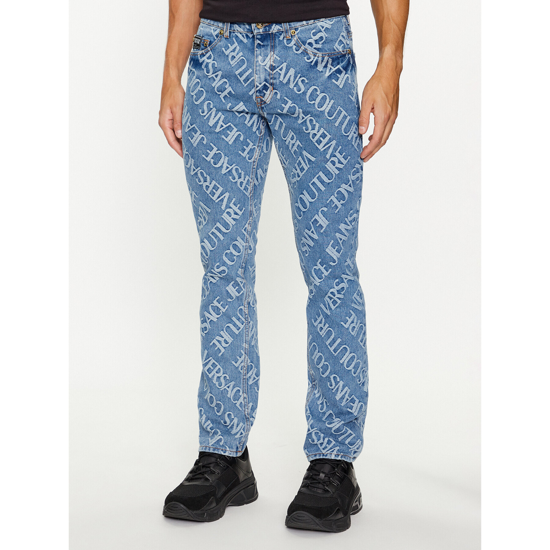 Versace Jeans Couture Дънки 75GAB5S0 Син Slim Fit - Pepit.bg