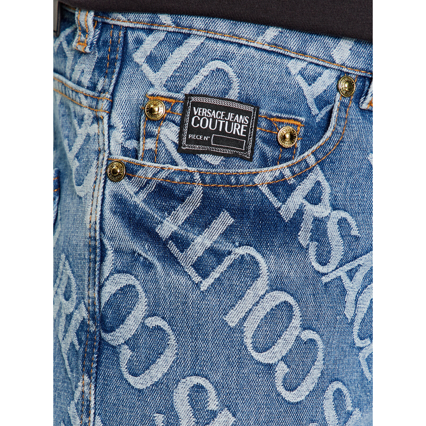 Versace Jeans Couture Дънки 75GAB5S0 Син Slim Fit - Pepit.bg