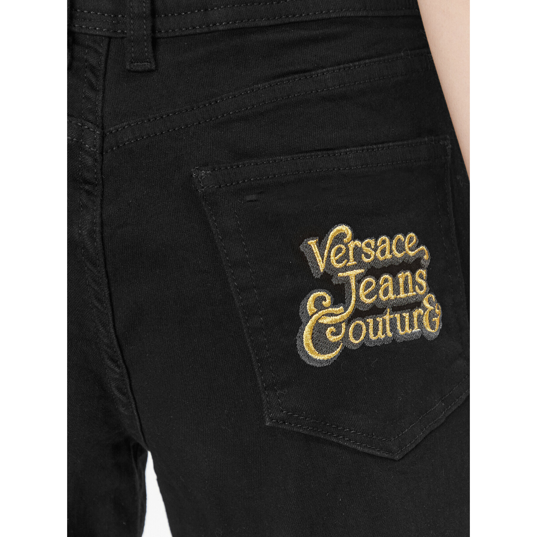 Versace Jeans Couture Дънки 75HAB561 Черен Flare Fit - Pepit.bg