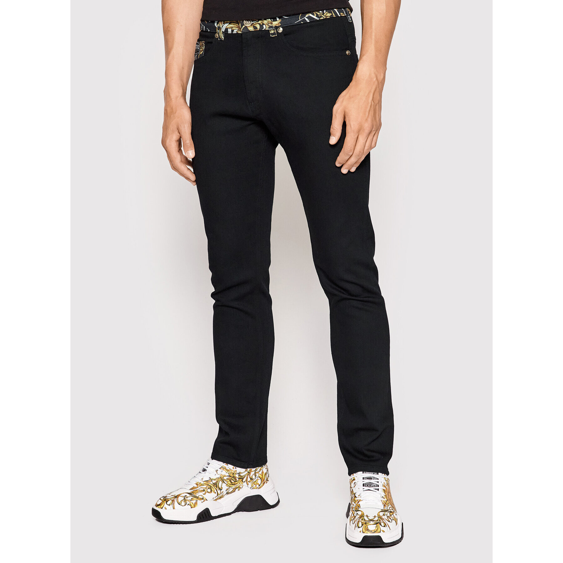 Versace Jeans Couture Дънки Dundee 73GAB5DM Черен Regular Fit - Pepit.bg