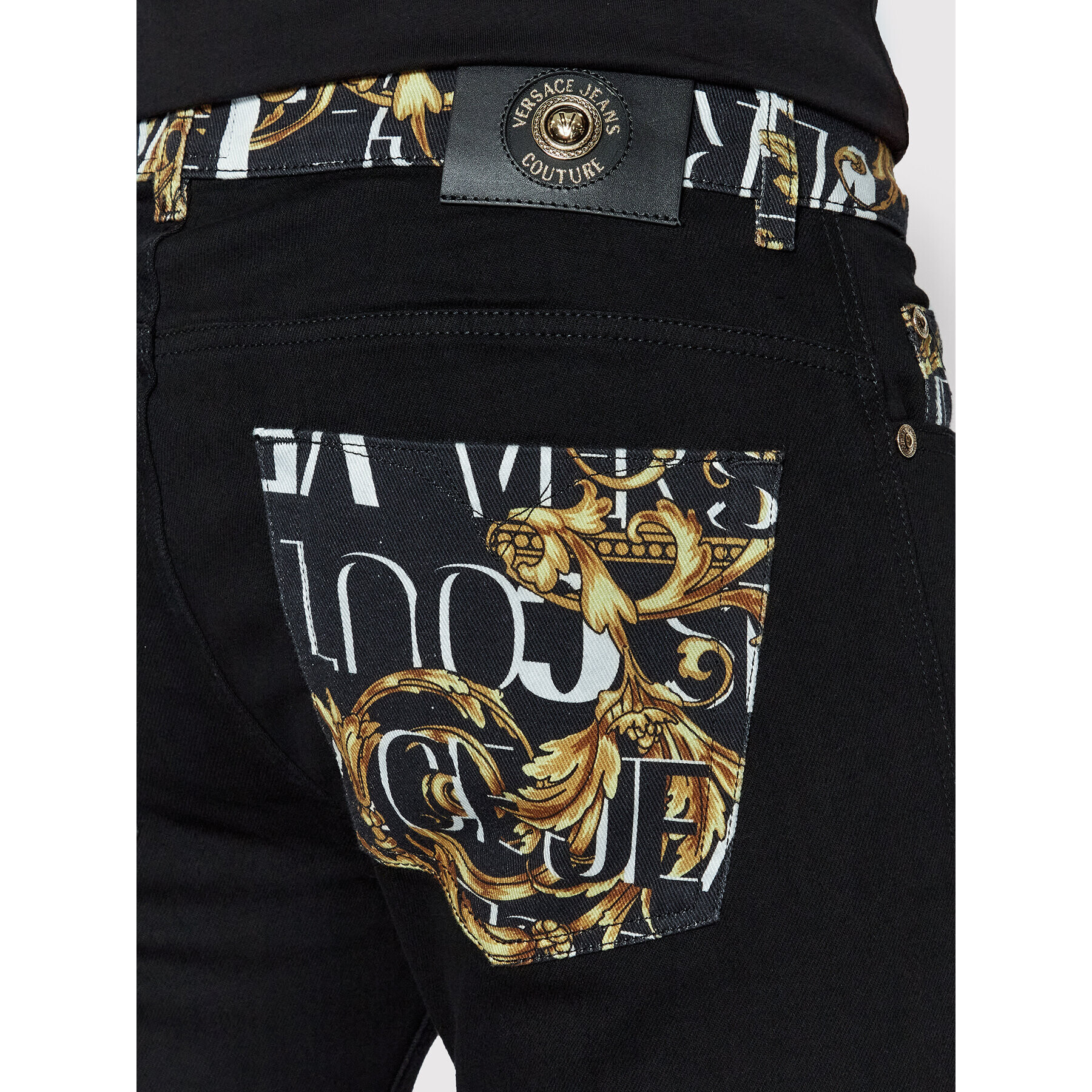 Versace Jeans Couture Дънки Dundee 73GAB5DM Черен Regular Fit - Pepit.bg